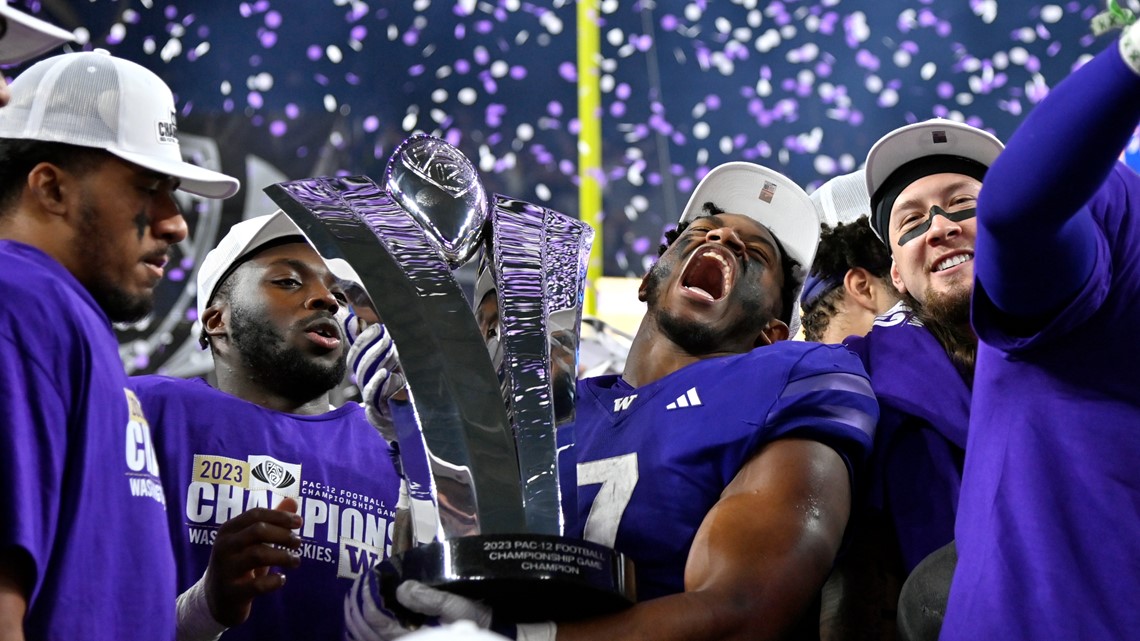 Washington Huskies Win Pac 12 Championship 34 31 Over Oregon Ducks 9864