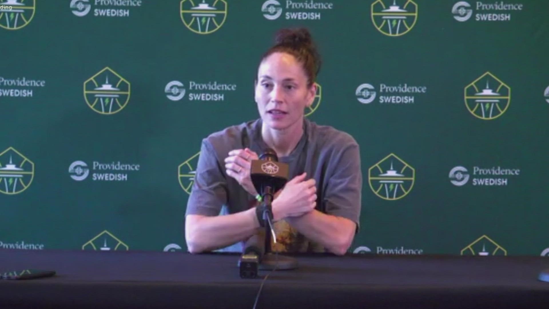 The WNBA legend discusses saying goodbye and staying involved with the Seattle Storm.