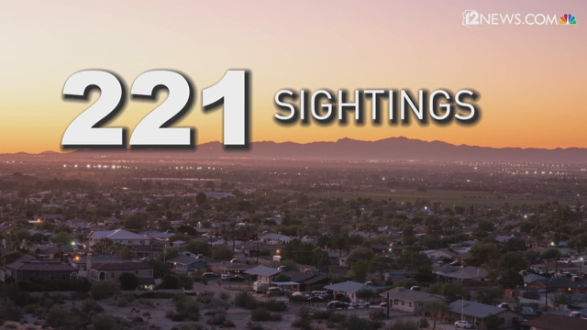 There were more than 200 UFO sightings in Arizona last year, according to a center that tracks UFO activity.