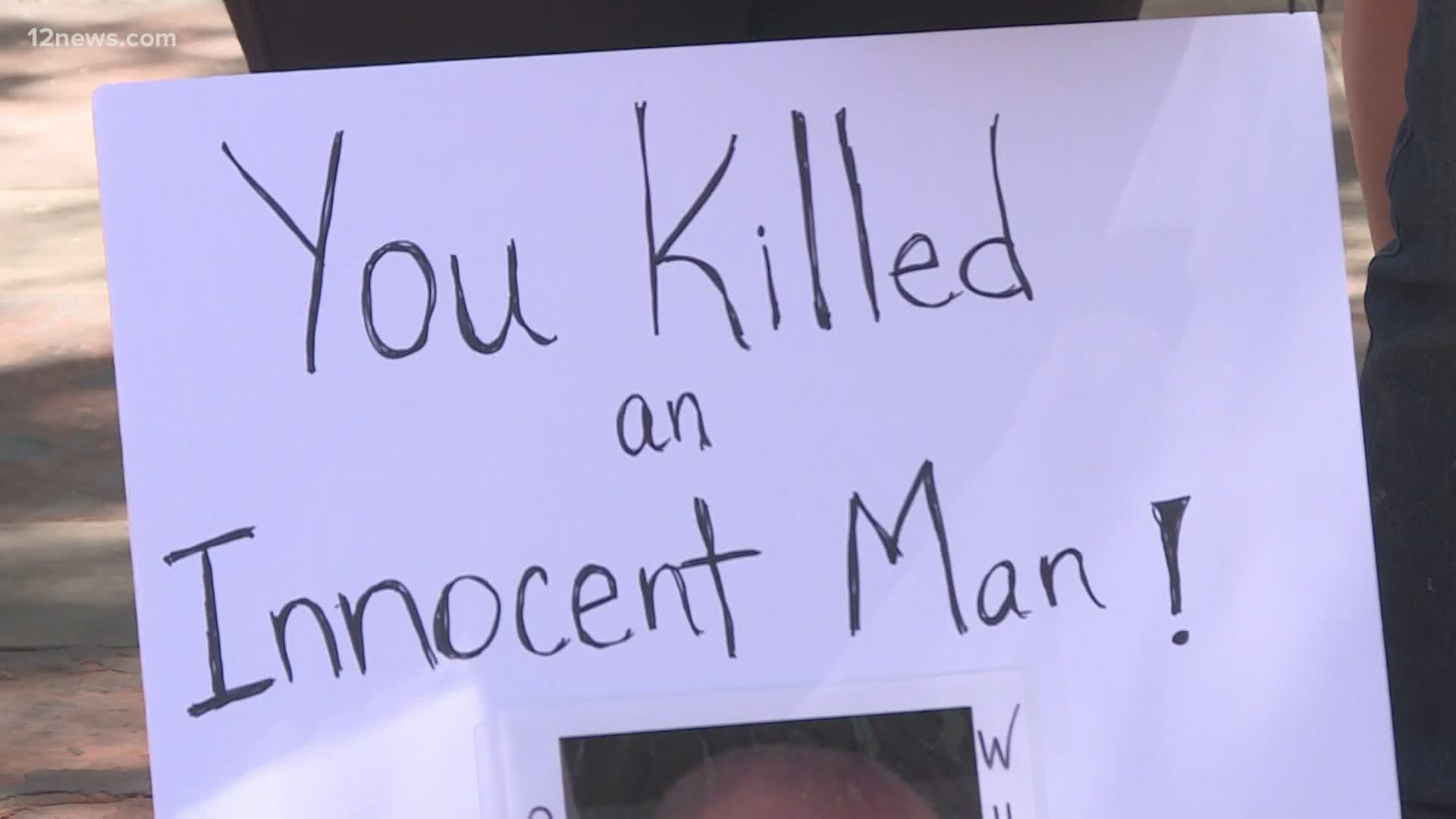 Within seconds of Ryan Whitaker door answering his door with a gun, Phoenix police shot and killed him. Now, his family is renewing calls for transparency.