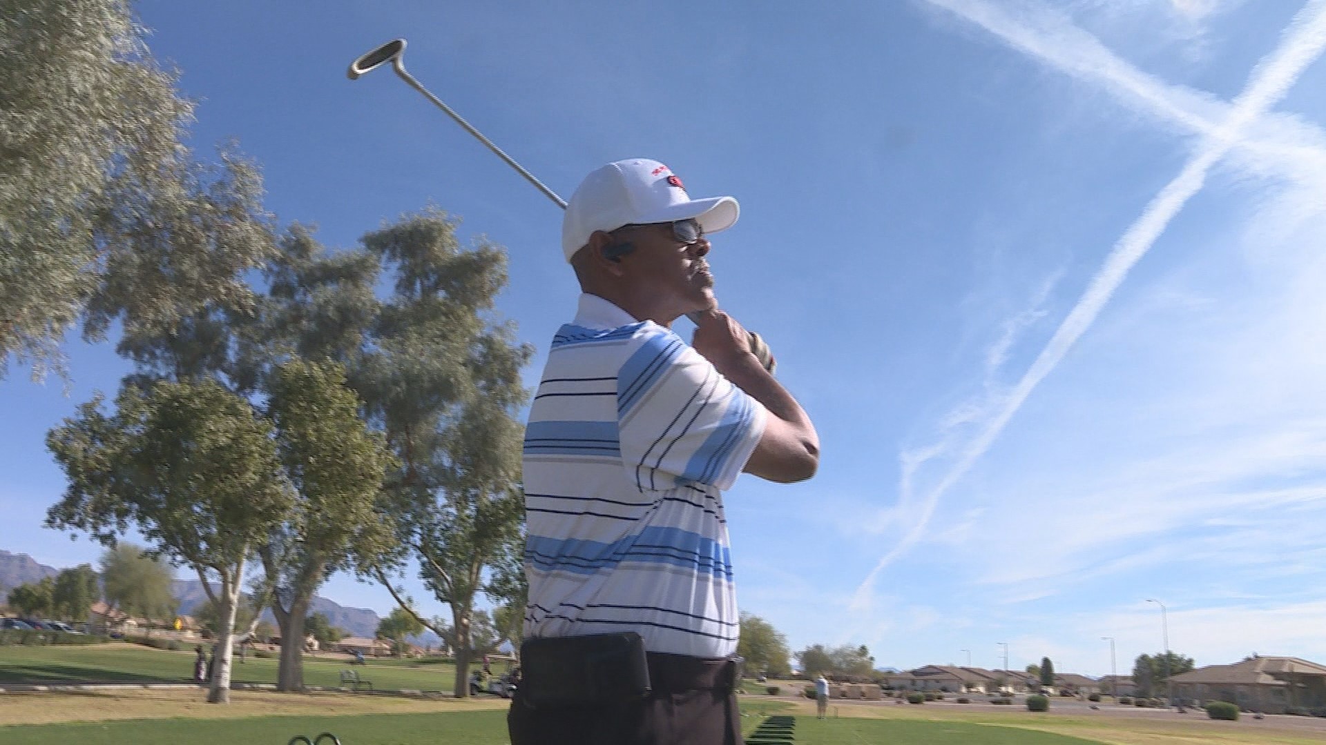 Anthony Griggs is a military veteran who picked up golf to help with his PTSD. He found the game too easy, so now, he only uses a putter and is winning tournaments.