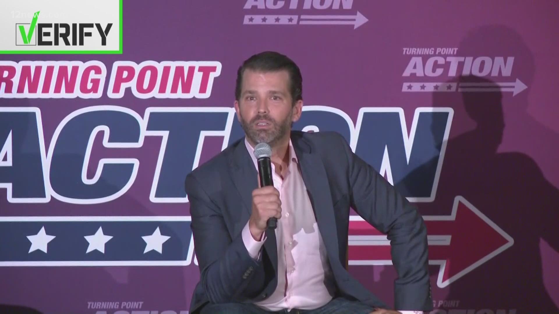 Don Jr. and his two co-hosts made claims about a new California law regarding punishment for sex offenders. They warned the law could come to Arizona.