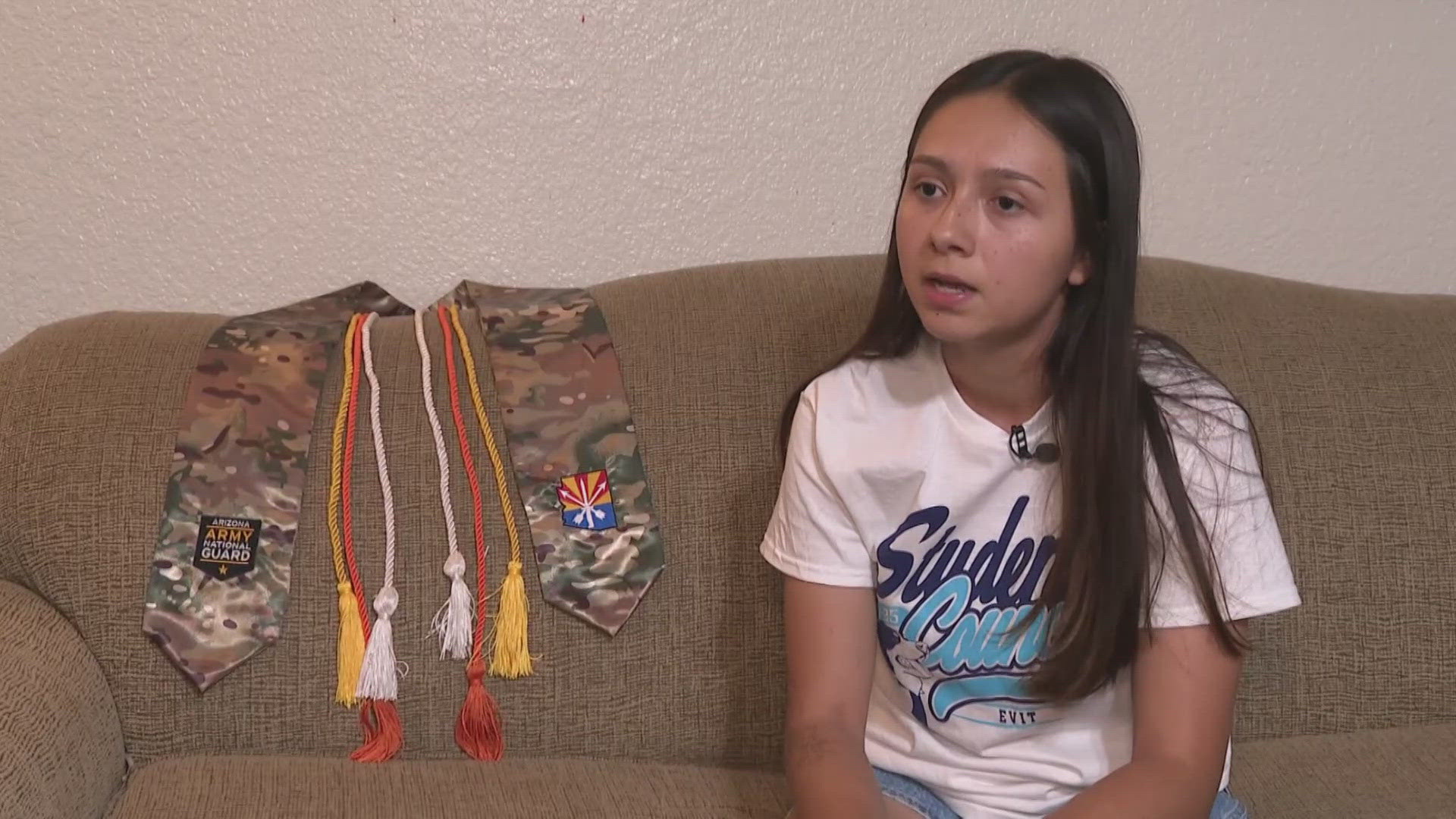 An East Valley soon-to-be graduate is incredibly proud of her commitment to join the military after graduation, but feels her school does not share that pride.