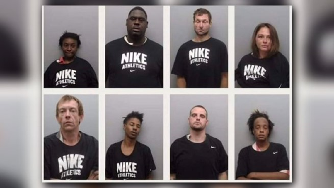 Union County Sheriff's Office put inmates in Nike shirts for mug shots