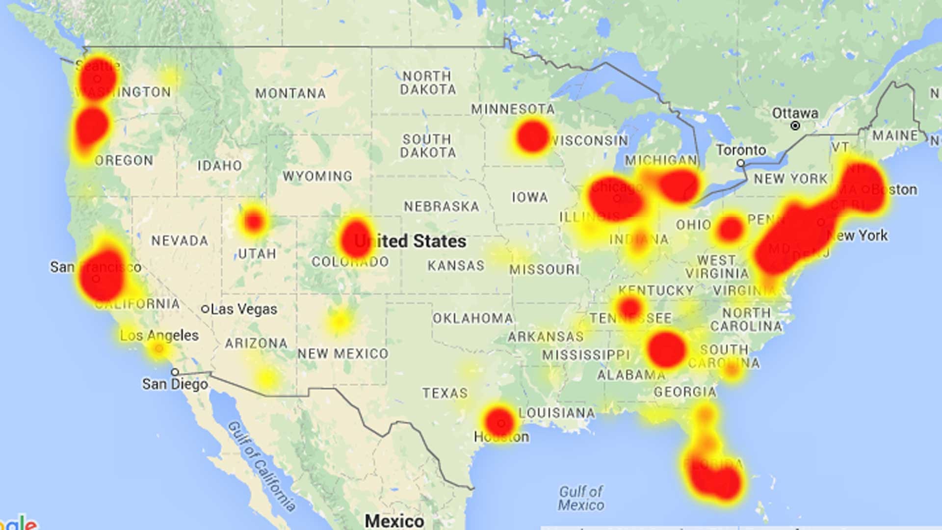 Nationwide Comcast outage on Monday
