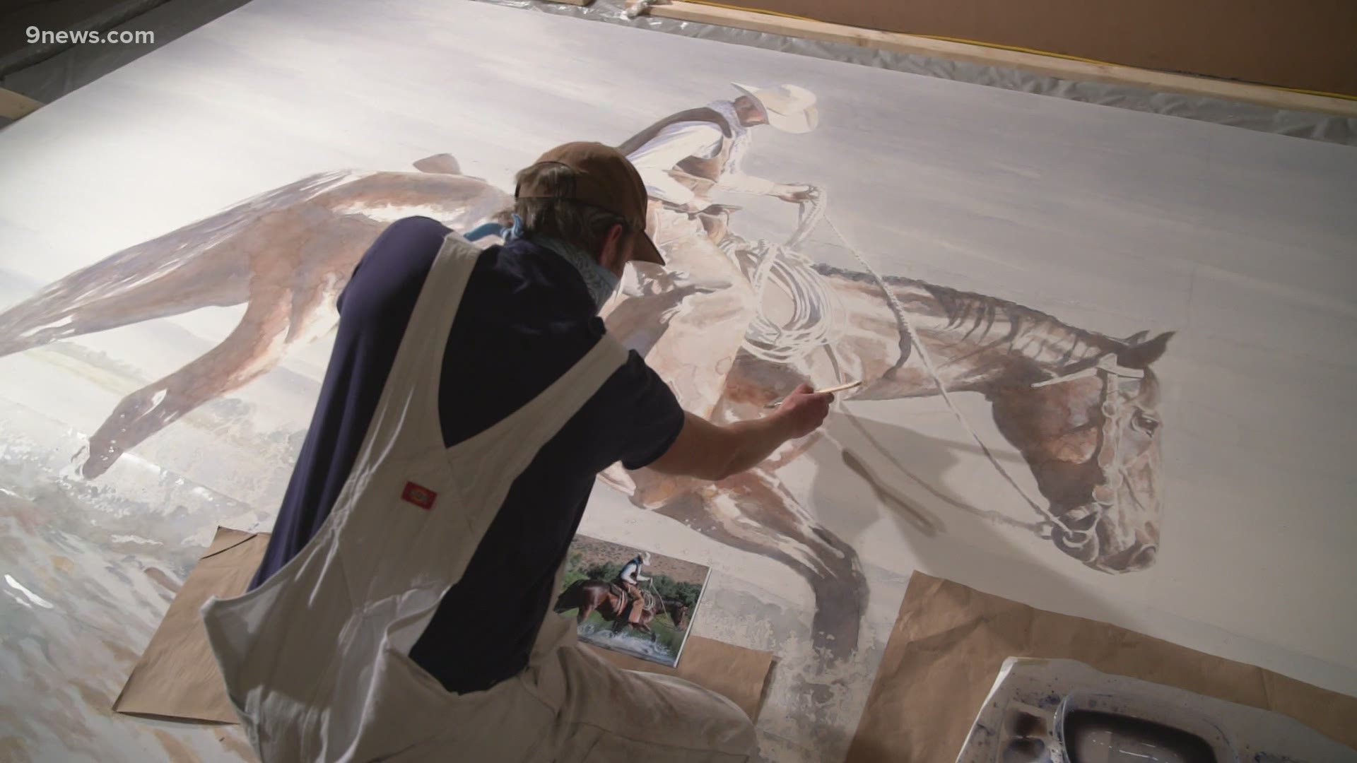 An artist in Craig, commissioned by the Museum of Northwest Colorado, is painting the largest watercolor in the world.