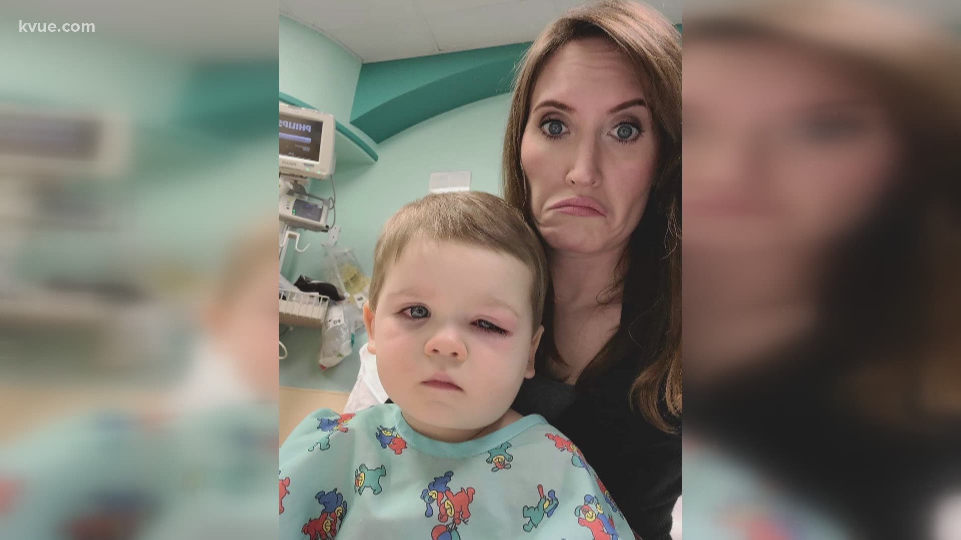 One mother said her two-year-old son nearly lost his vision after contracting an infection from a tub toy. He was taken to urgent care, then the ER.