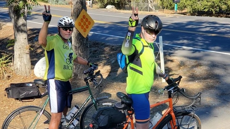 Brothers cycling across the country for veterans