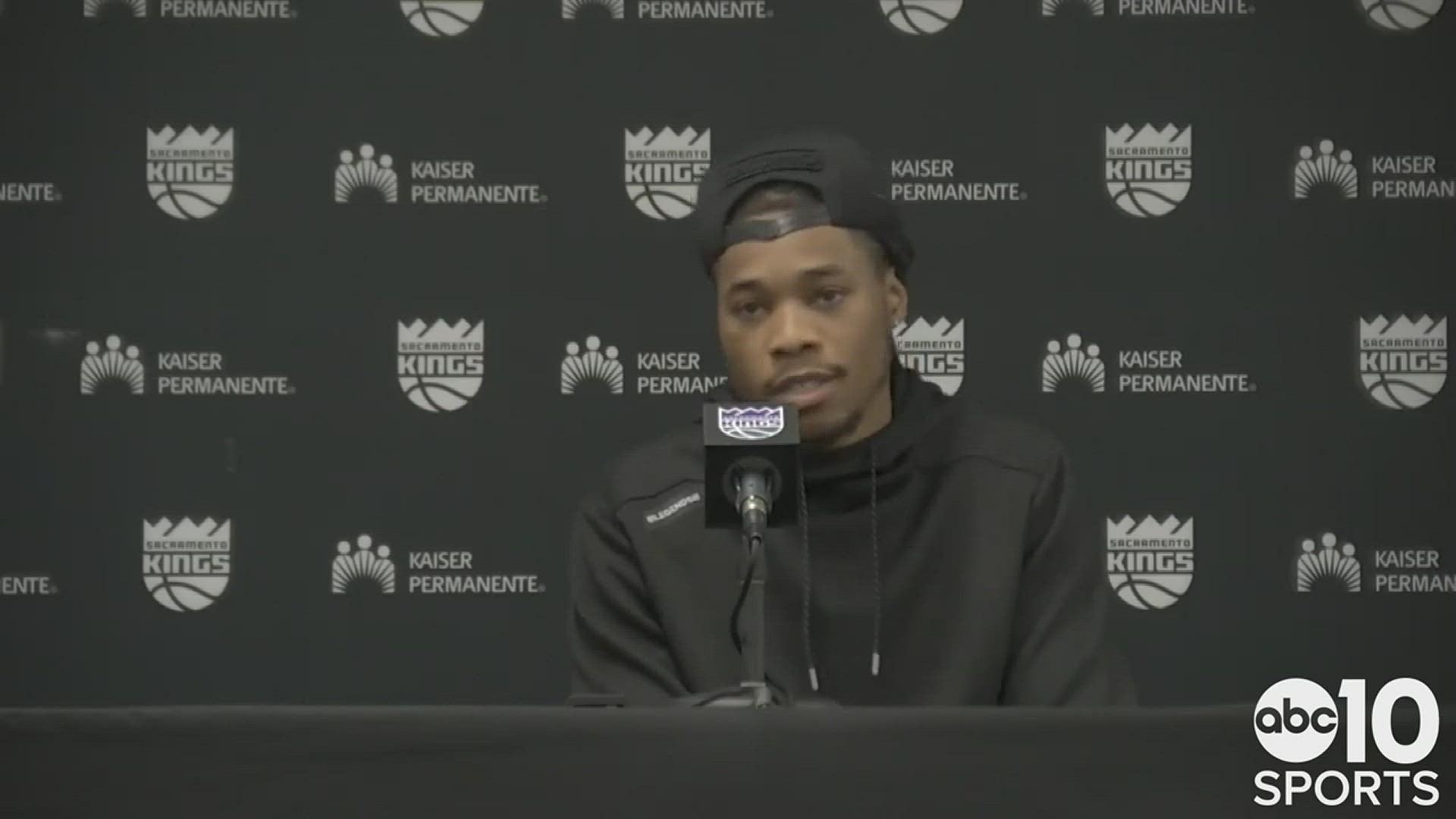 Kings C Richaun Holmes on his big Friday night, leading Sacramento to a 30 point win over the Charlotte Hornets with a 23 point & career-high 20 rebound performance.