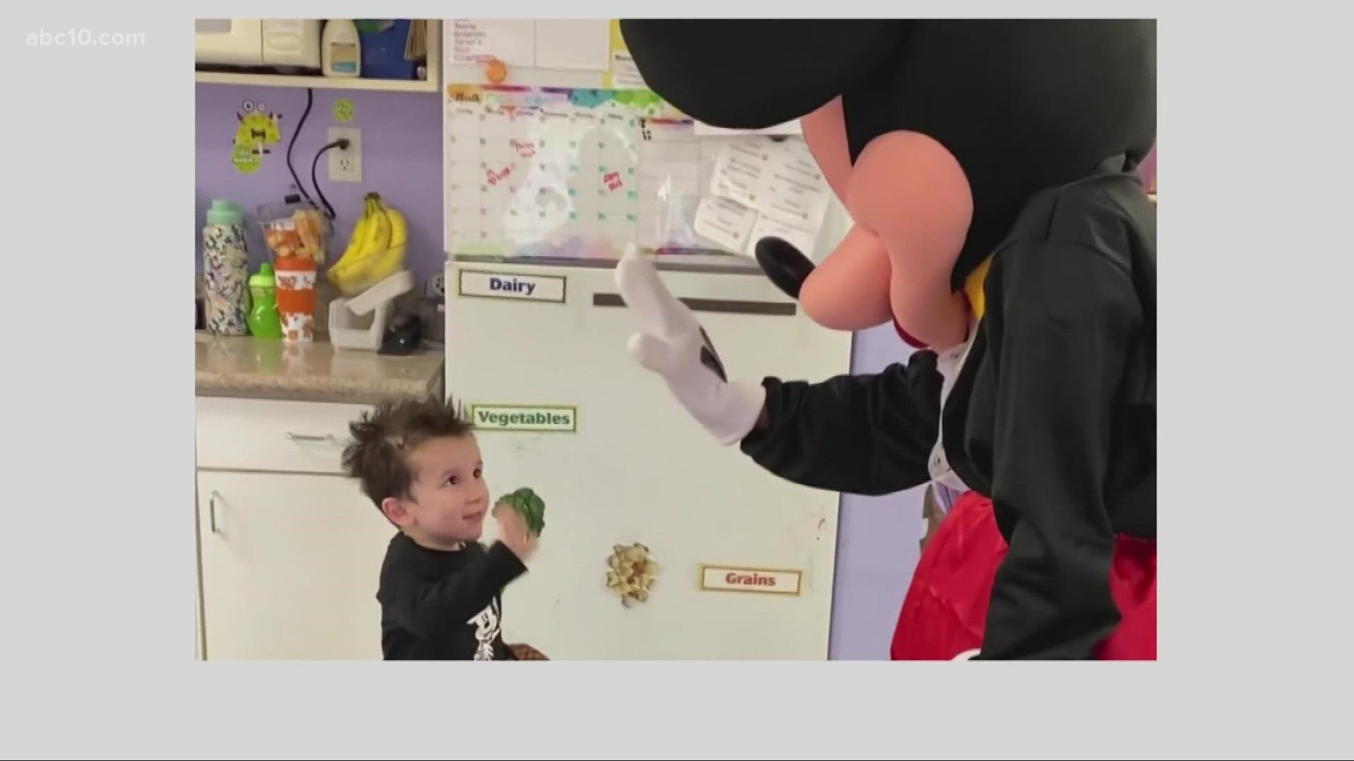 Nico Flores was recently diagnosed with Autism and is nonverbal. A silent birthday celebration with Mickey Mouse was just perfect for him.