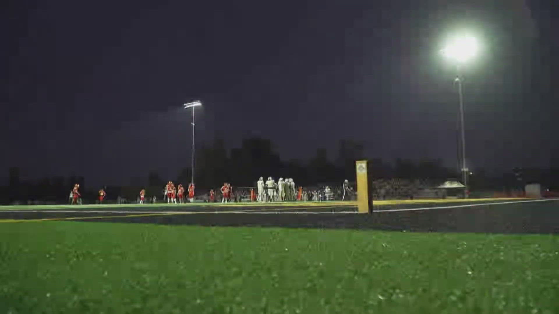 Jesuit High debuted their new stadium lights for the football season.