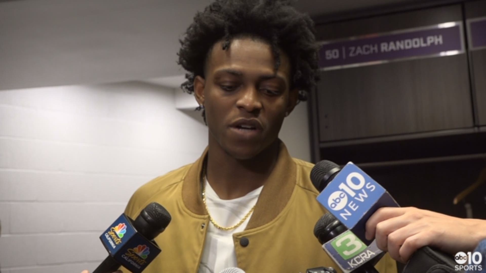Kings point guard De'Aaron Fox talks about Monday's 32-point preseason victory over Maccabi Haifa, having Nemanja Bjelica back from injury and building the team's confidence before the season tips-off Oct. 17.