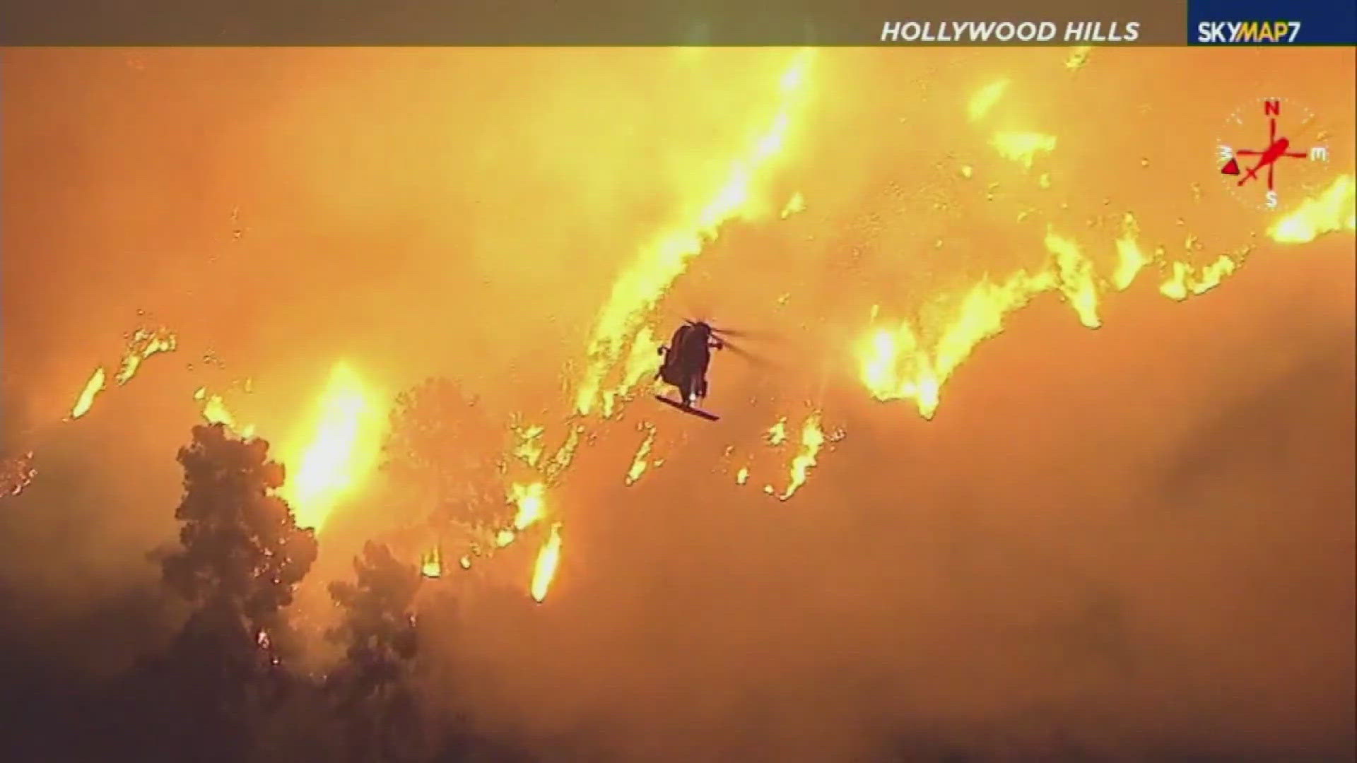 Hurst fire in los angeles evacuations maps updates abc10