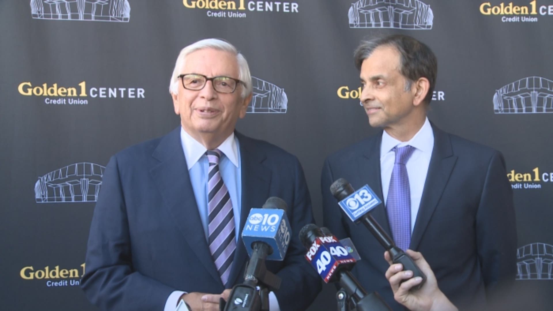 Retired NBA Commissioner David Stern and Sacramento Kings majority owner Vivek Ranadive discuss Friday's ribbon cutting ceremony for the Golden 1 Center, reflect on the saga to keep the team in the Capital City and the role of Mayor Kevin Johnson in that