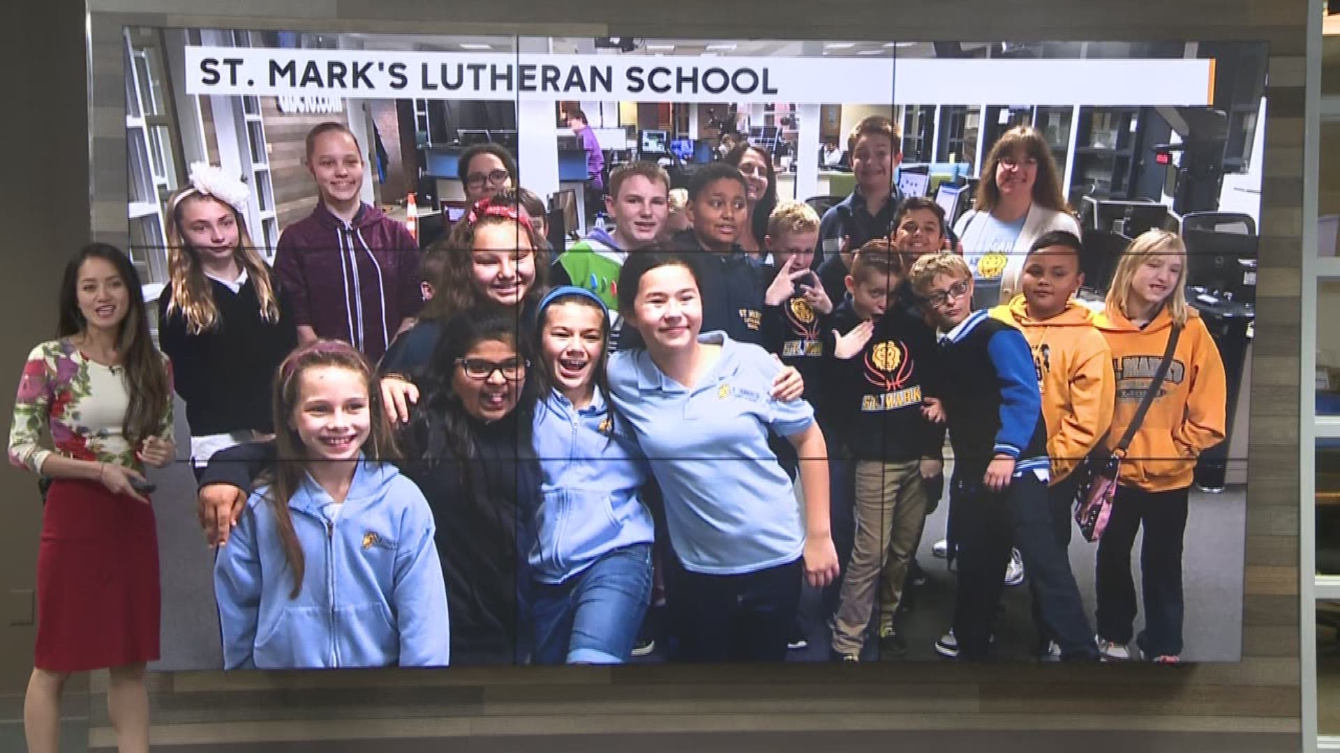 St. Mark's Lutheran School from Citrus Heights came by ABC10 for a school visit on Tuesday March 3/21/17