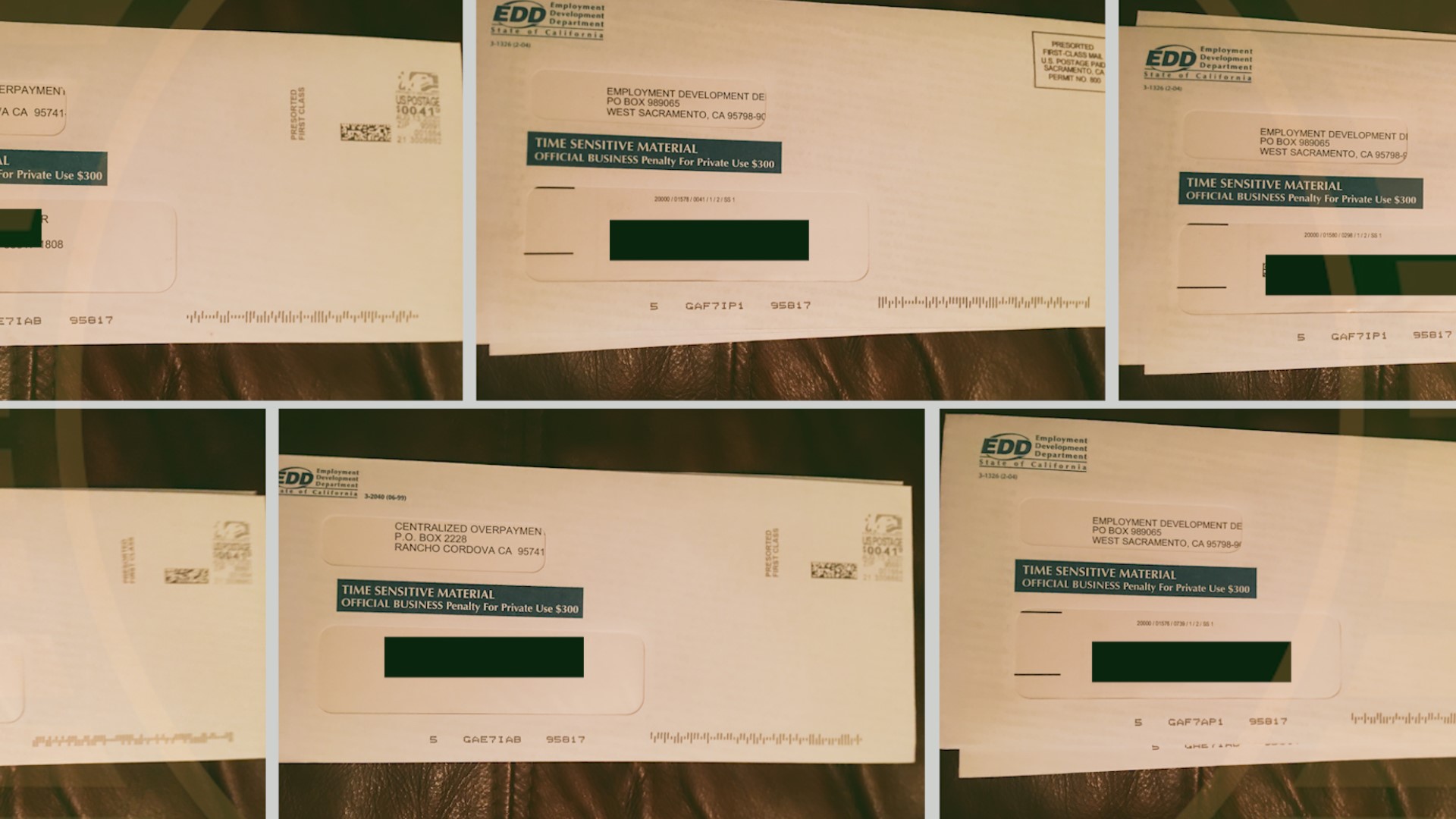 People on social media say they’re getting letters from EDD sent to their home but the mail is addressed to other people. EDD says it's investigating.