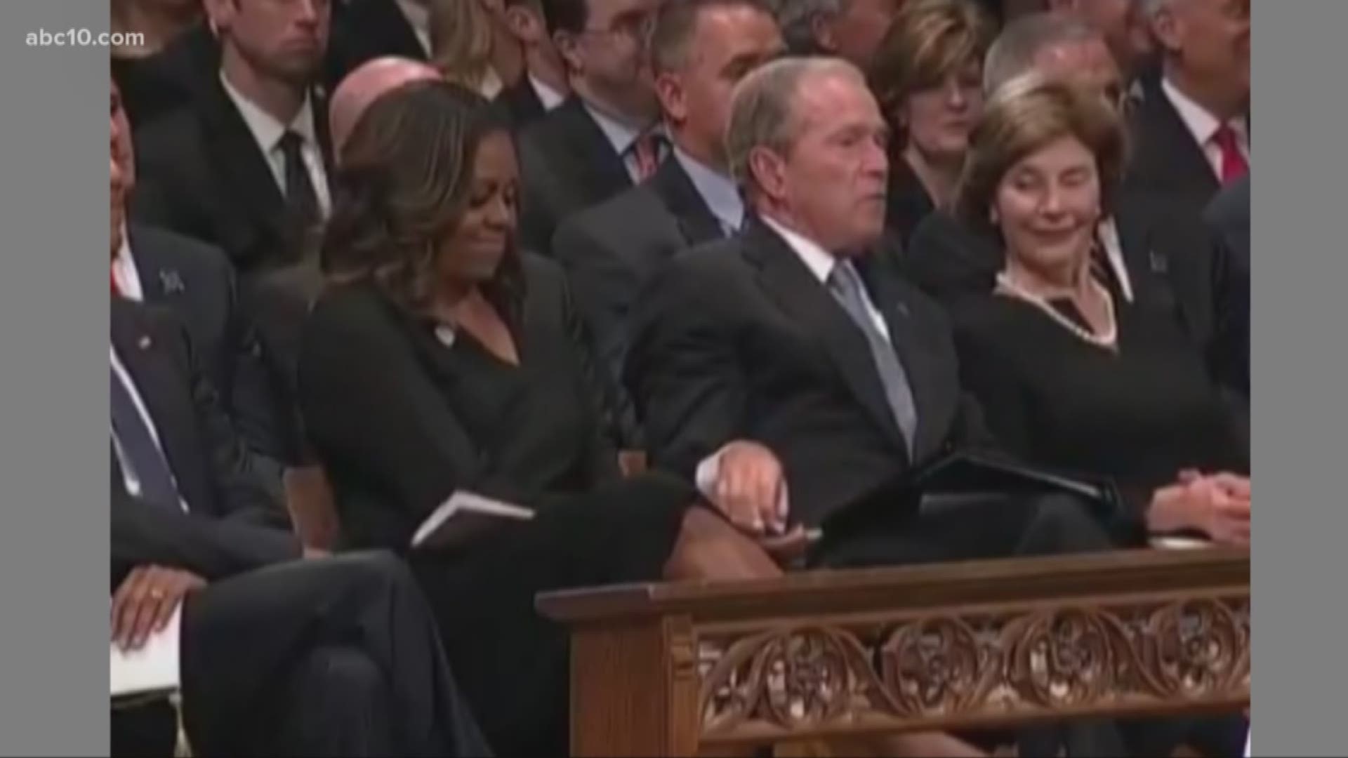 George Bush and Michelle Obama are practically BFFs at this point.