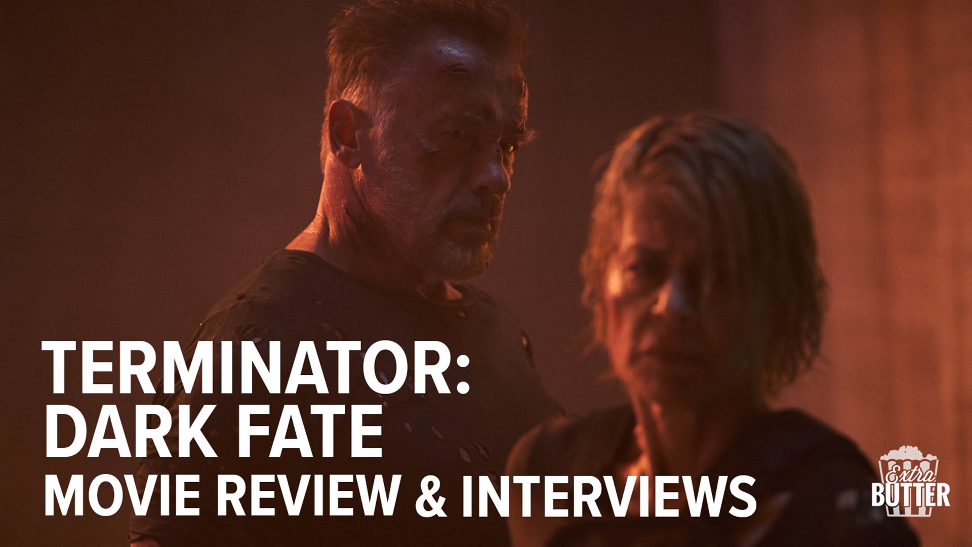 Extra Butter reviews 'Terminator: Dark Fate' and talks with the cast of the movie. Linda Hamilton talks about the journey her character Sarah Connor has been on.