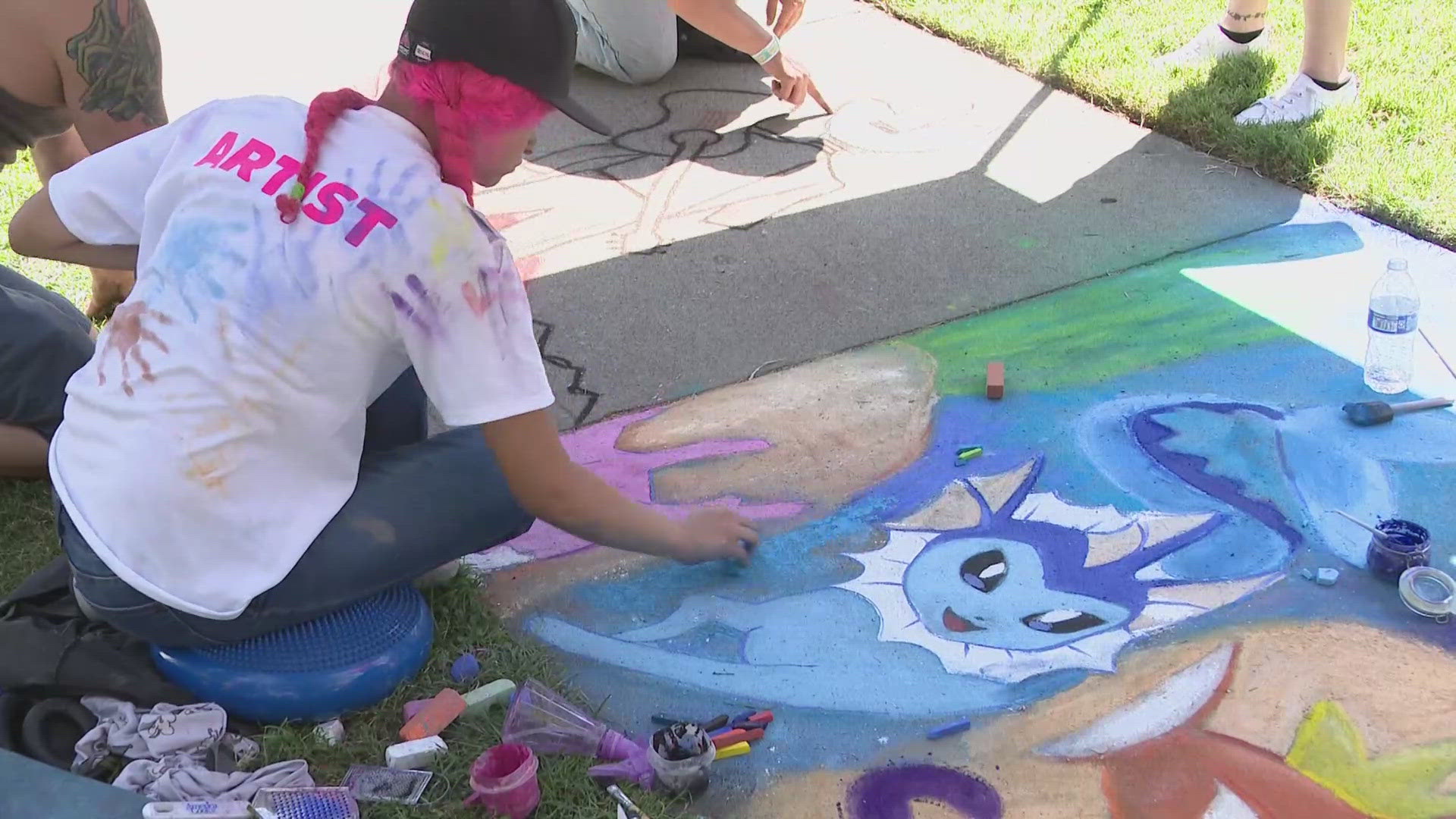 Artists take to the pavement at Sacramento Chalk It Up! Festival