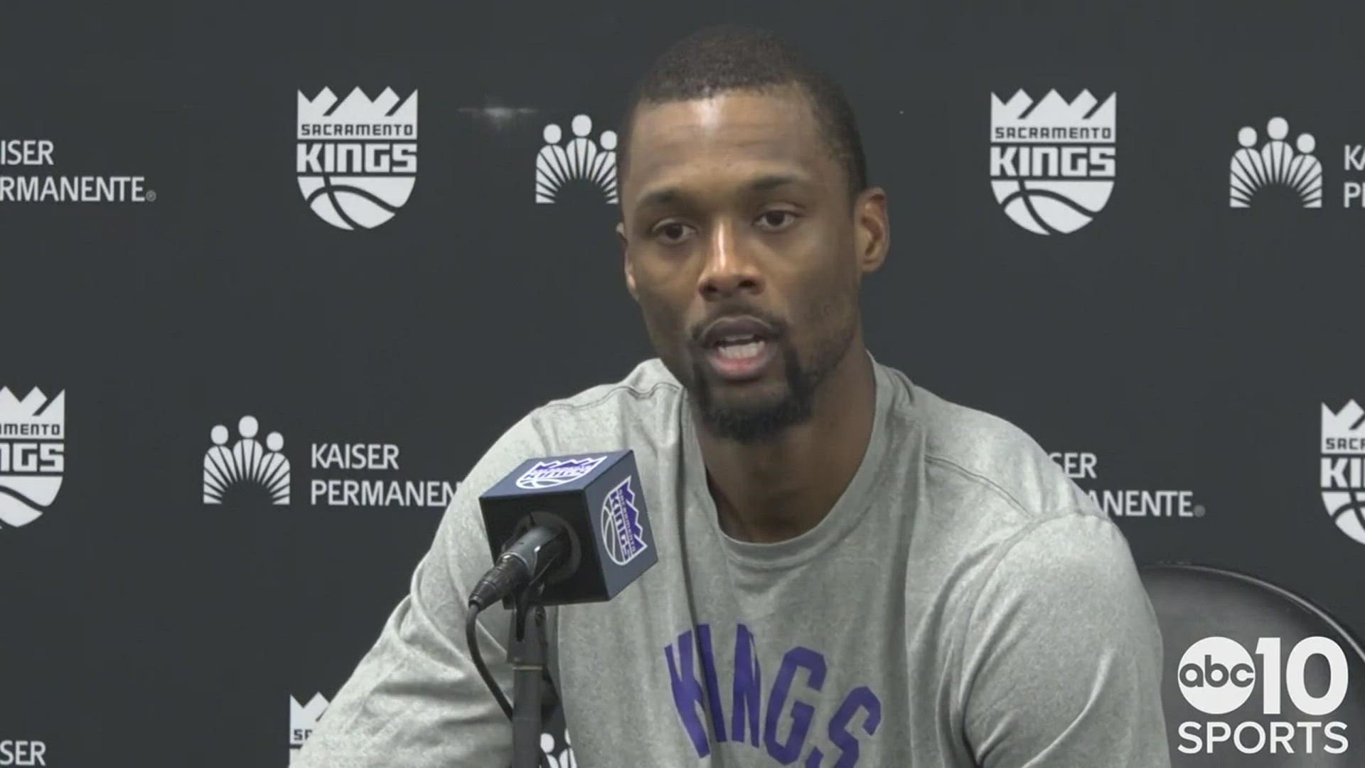 Harrison Barnes, after his 23 point performance for Sacramento, talks about his Kings 125-116 victory over the Los Angeles Lakers for the second time this season.