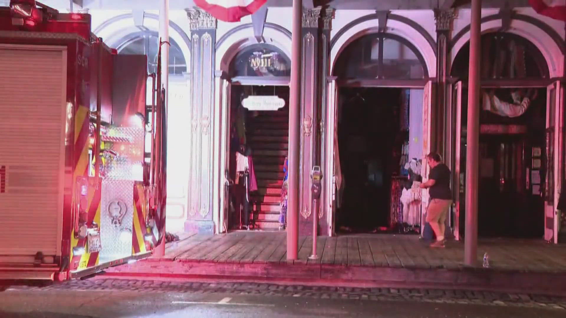 A fire significantly damaged the Evangeline's Costume Mansion on K Street in Old Sacramento.