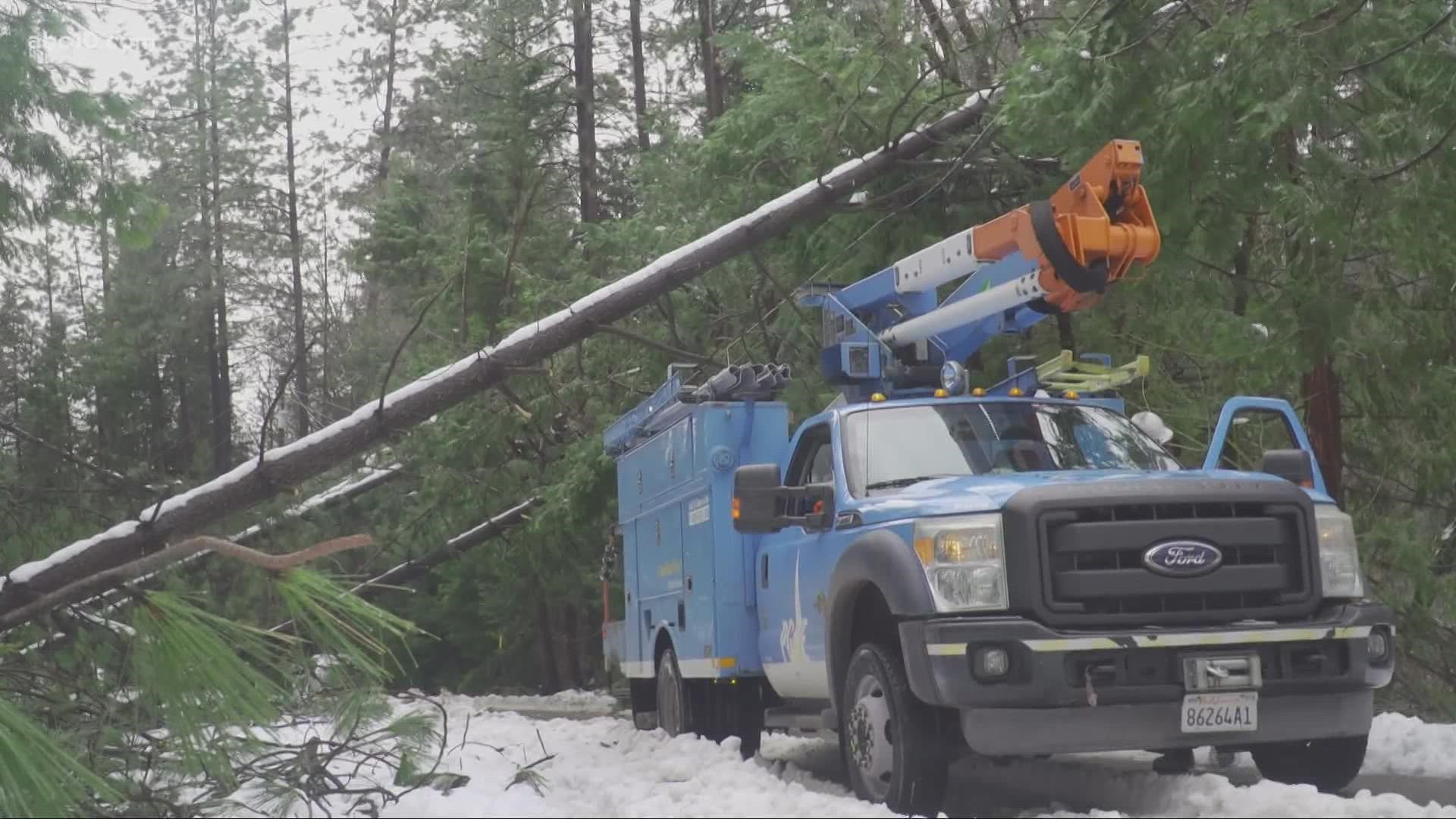 As the year comes to an end, instead of celebrating, many in the sierra are trying to the freezing temperatures as they wait for the power to come back on.