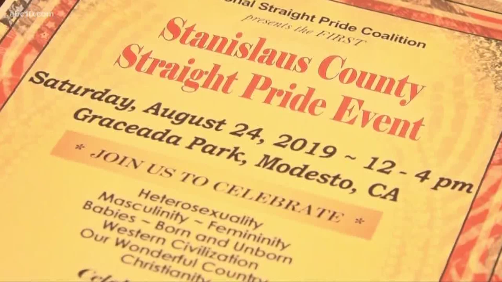 In response to the proposed "Straight Pride" event scheduled Saturday in Modesto, a number of events will be happening around town in counterprotest.