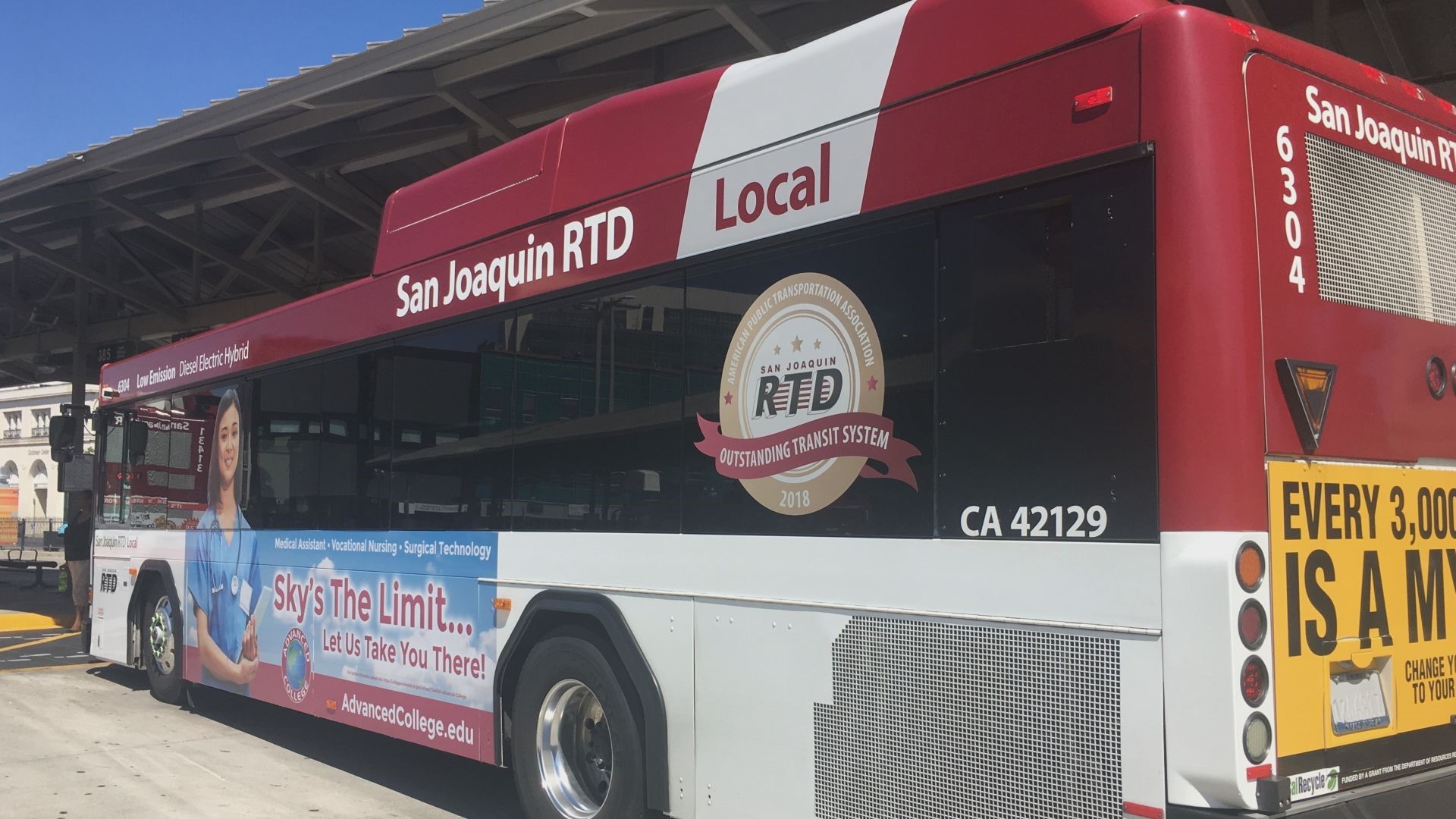 Two-year pilot program allows for all Stockton Unified School District students to ride public transit for free year round.