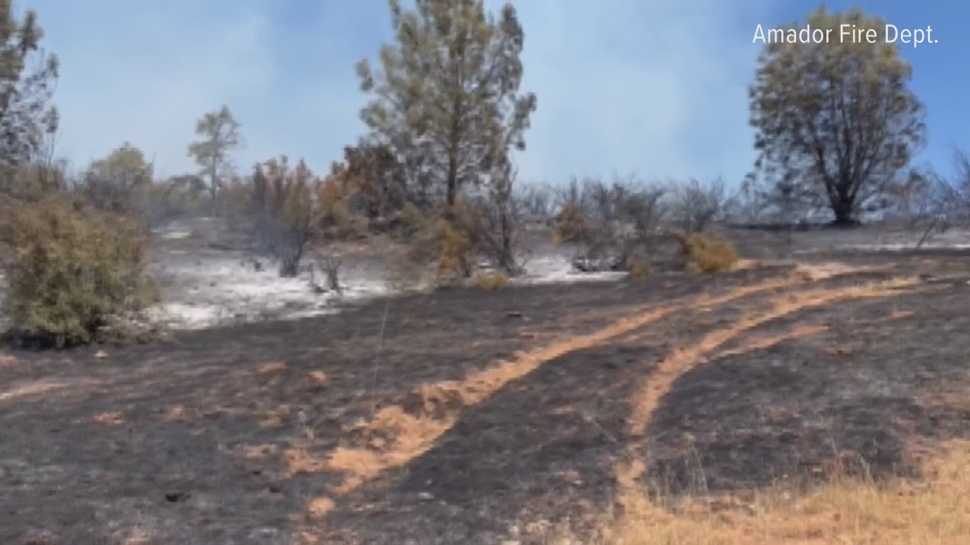 The fire was burning in the area of Carbondale Road and Lambert Road in Ione.