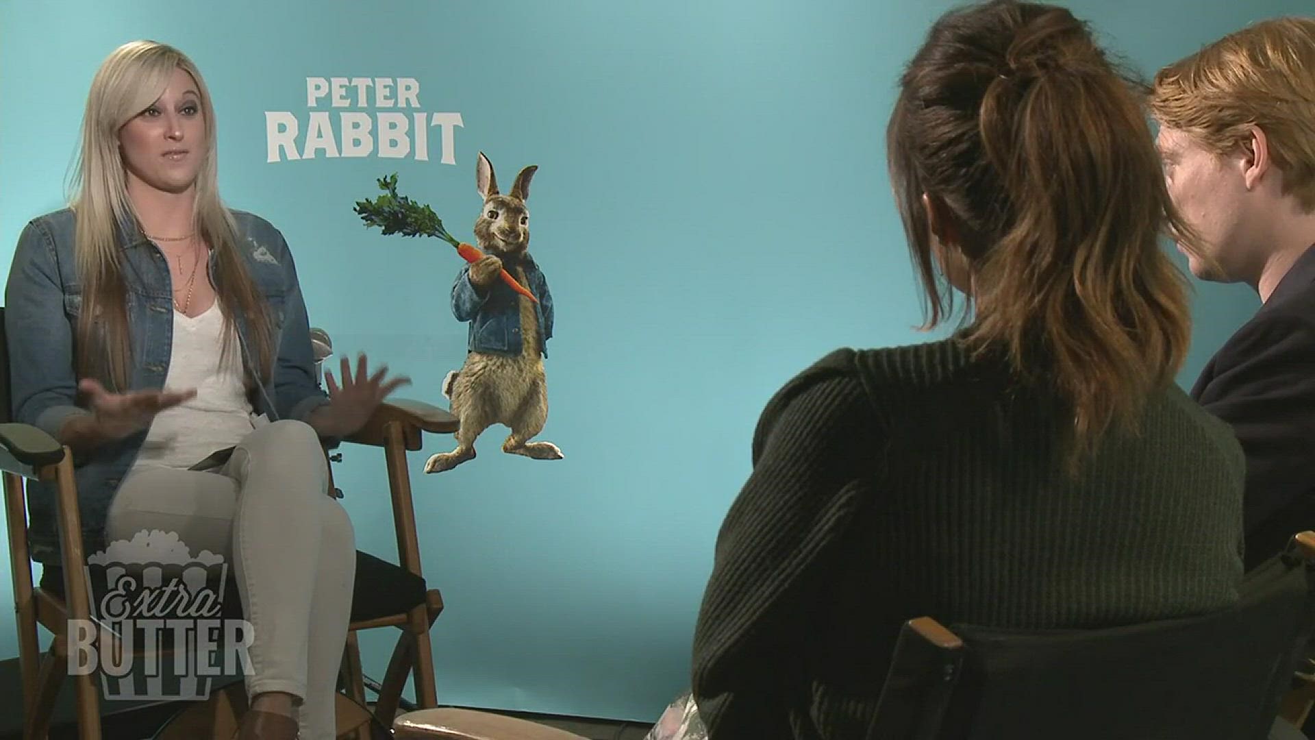 Kelly sits down with Rose Byrne and Domhnall Gleeson to talk about "Peter Rabbit." (Travel and accommodations paid for by Sony Pictures Releasing).
