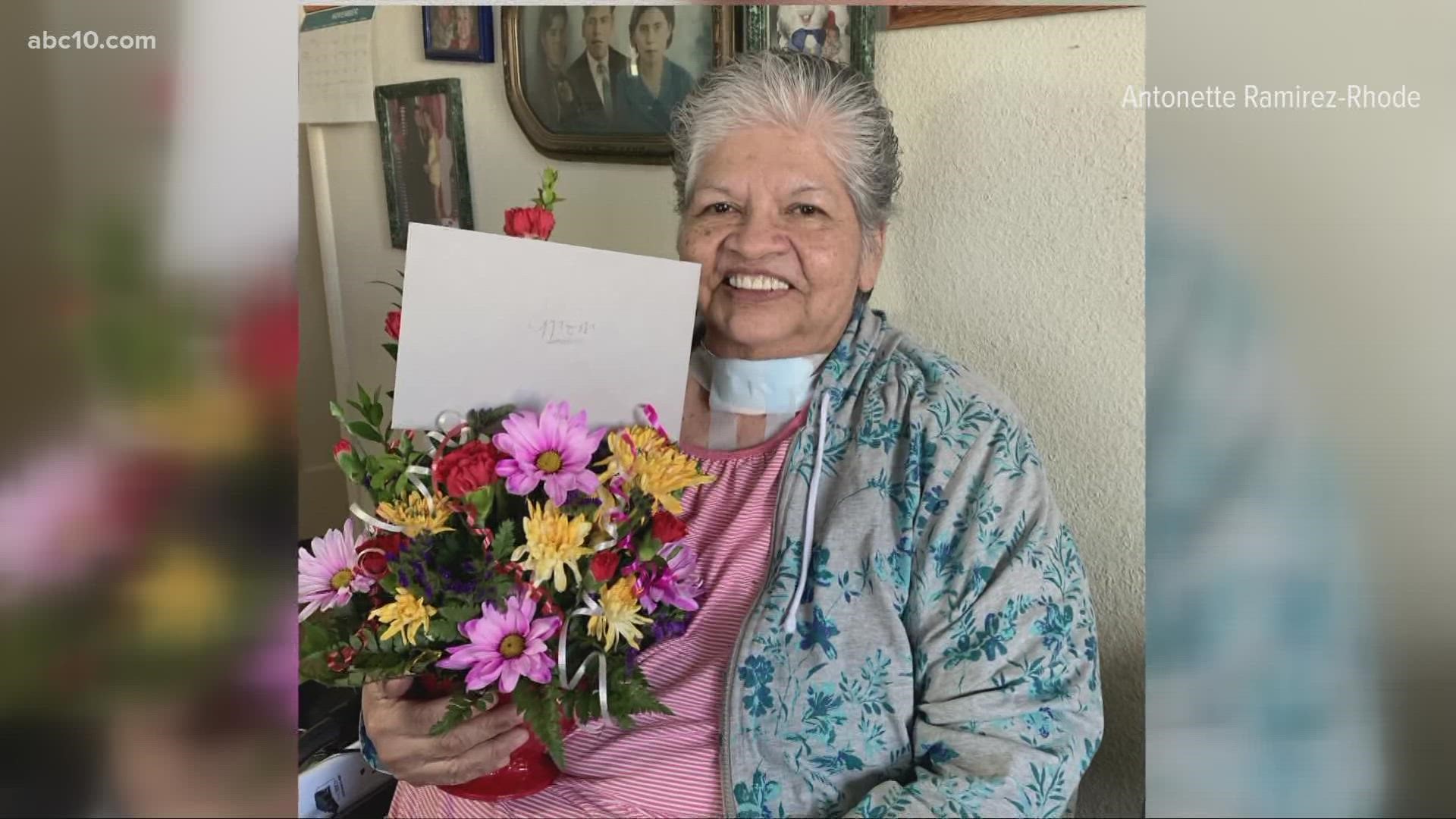 Vacaville resident Juanita Ramirez's family faced that fear as she was admitted to the hospital on December 16, 2020.