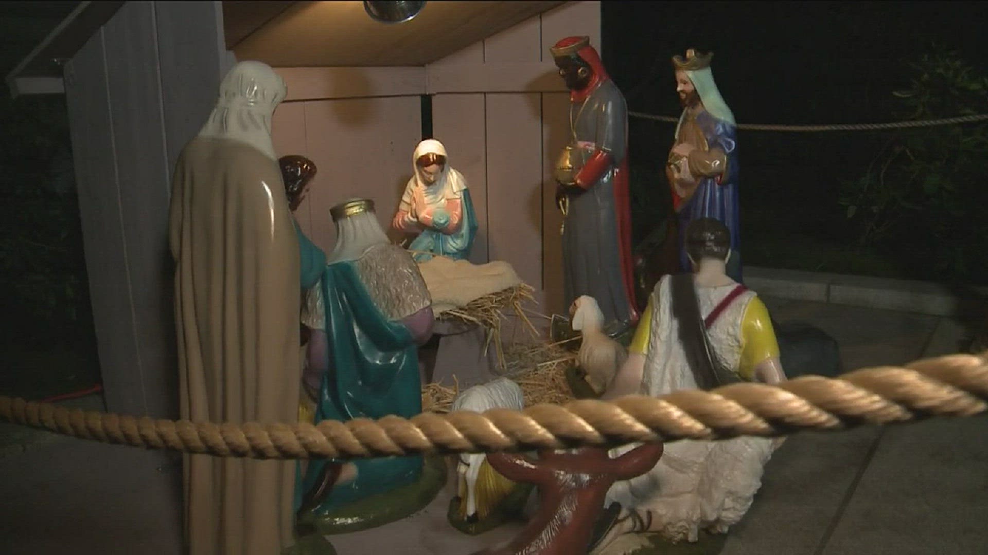 For the first time in 40 years, there is a nativity scene at the State Capitol. (Dec. 18, 2016)