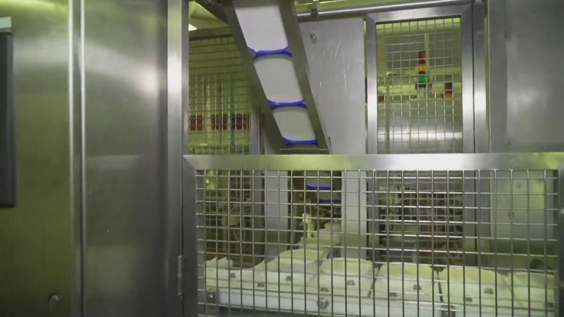 This is how much ice cream is produced at the Crystal Creamery in