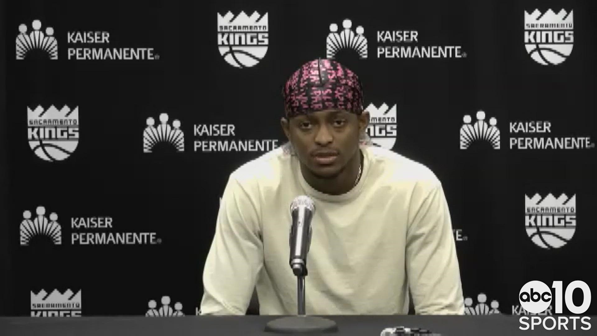De'Aaron Fox blames a poor start to the game in Wednesday's 136-117 loss to the Spurs in San Antonio and analyzes the struggles on the defensive end.