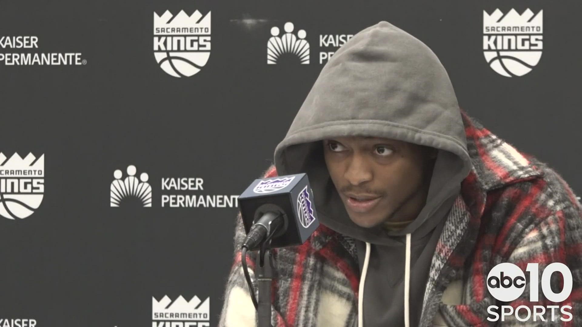 De'Aaron Fox talks about returning to the Sacramento Kings following a bout with COVID-19 and Sunday's 127-102 loss to the Memphis Grizzlies.