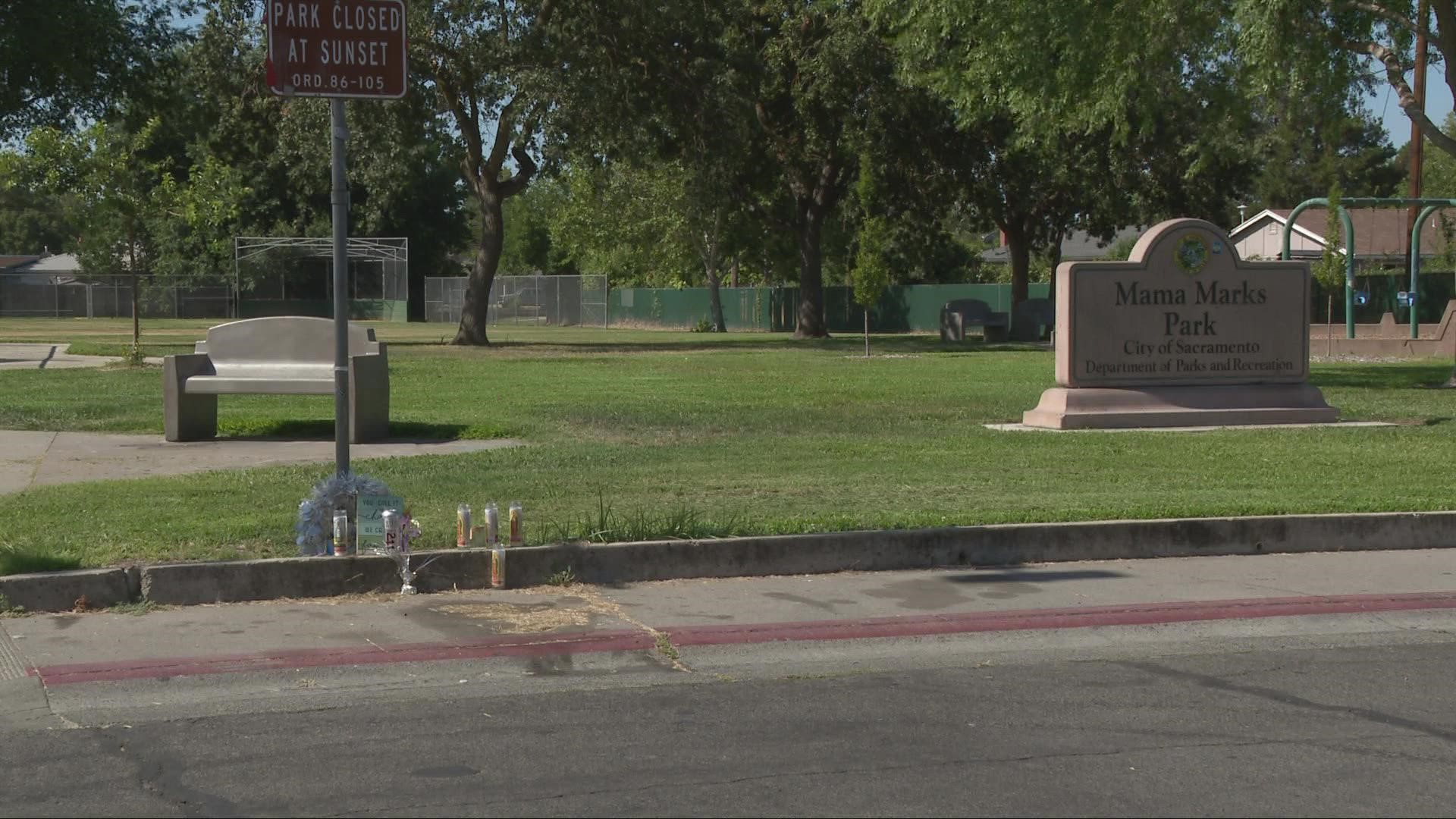 The shooting was at Mama Marks Park in Sacramento.