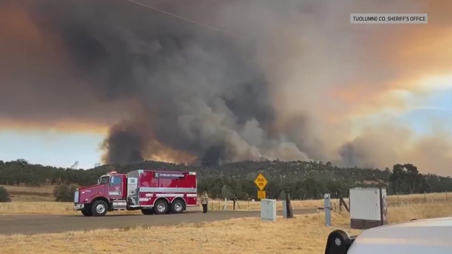 The Pedro Fire is burning parts of Tuolumne and Mariposa counties as the Park Fire continues to pose issues for fire crews further north.