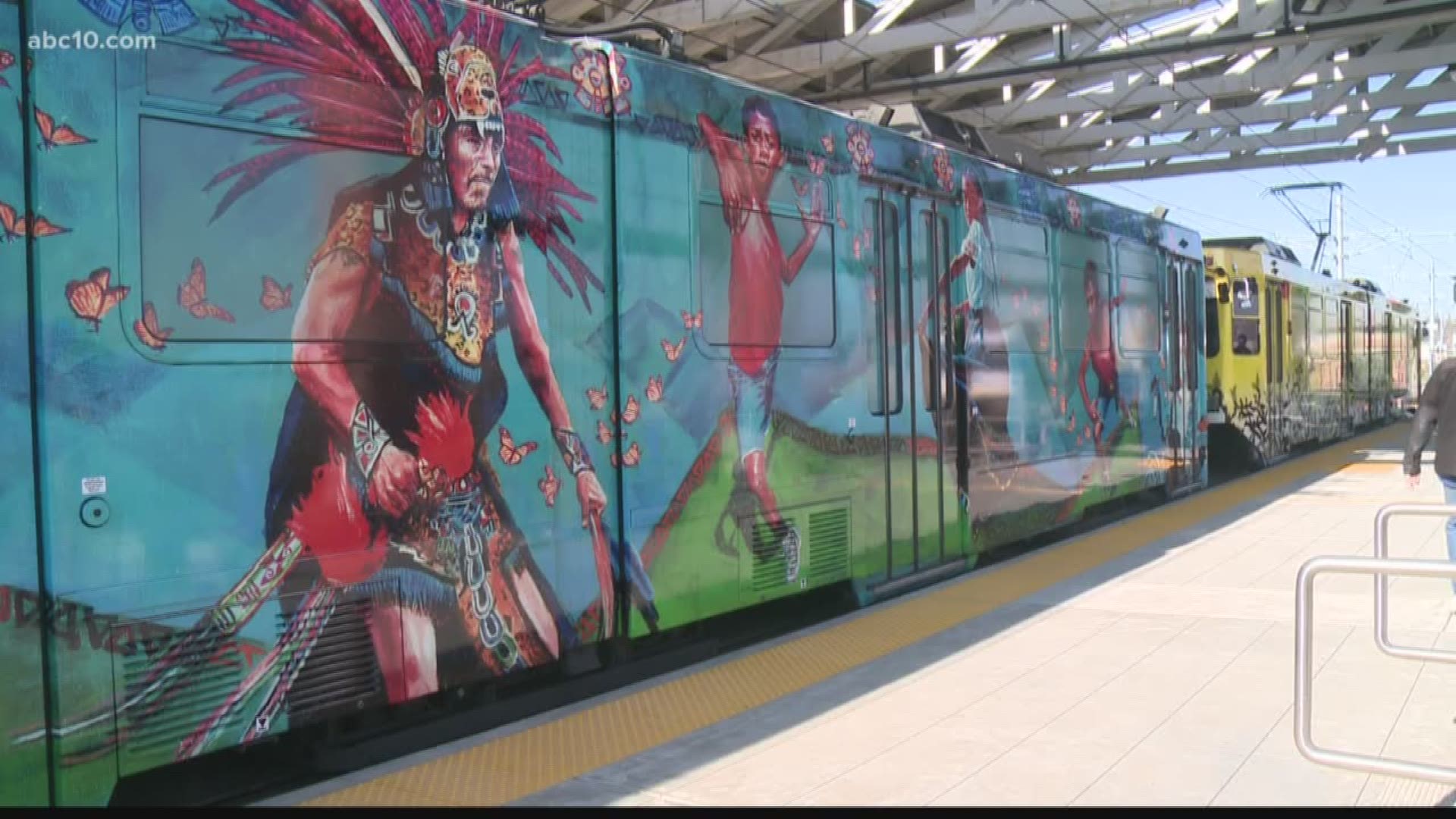 Local Sacramento artists are being featured on new regional transit trains.