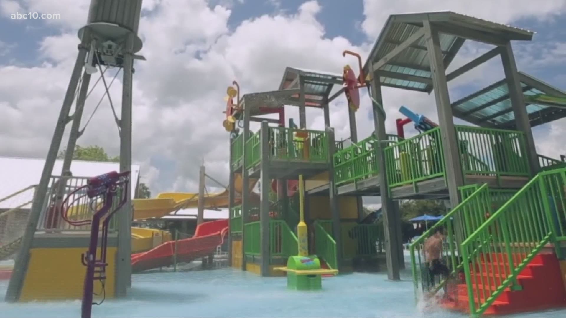 The new waterpark is open with a campground attached.