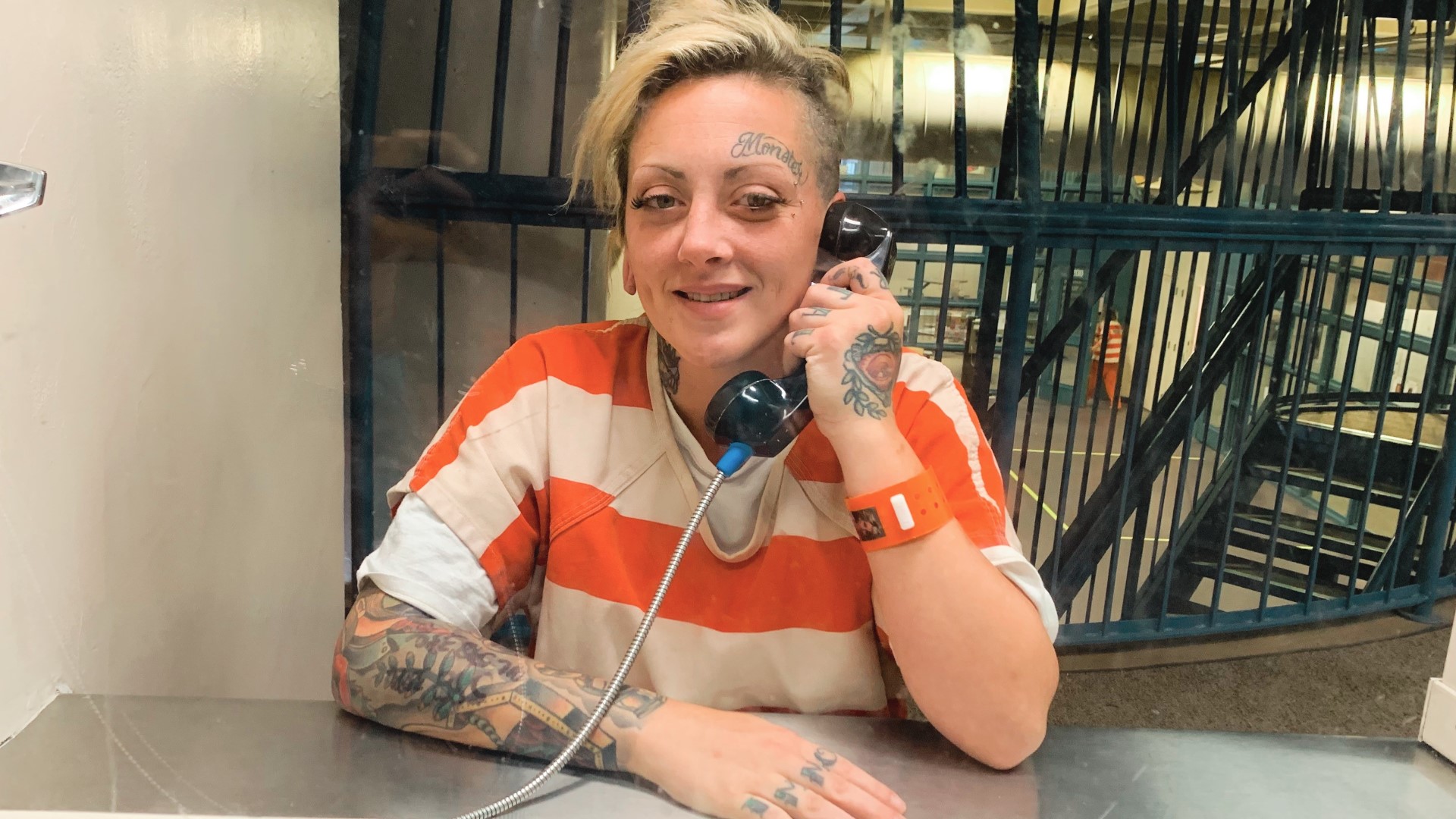Megan Hawkins, AKA "Monster" from Netflix's "Jailbirds" show is back in a Sacramento jail. She said that she's trying to prove her innocence and set a positive example.