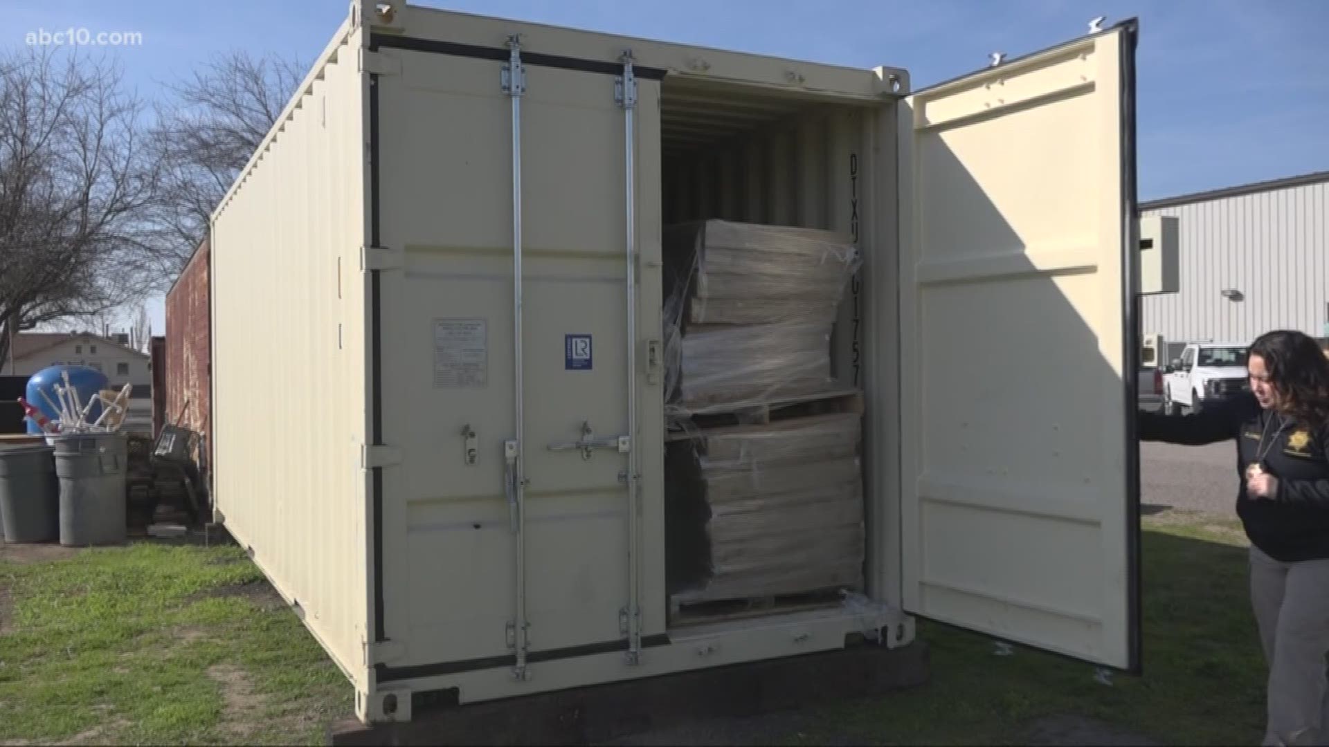 The storage container will have supplies for emergency animal services.