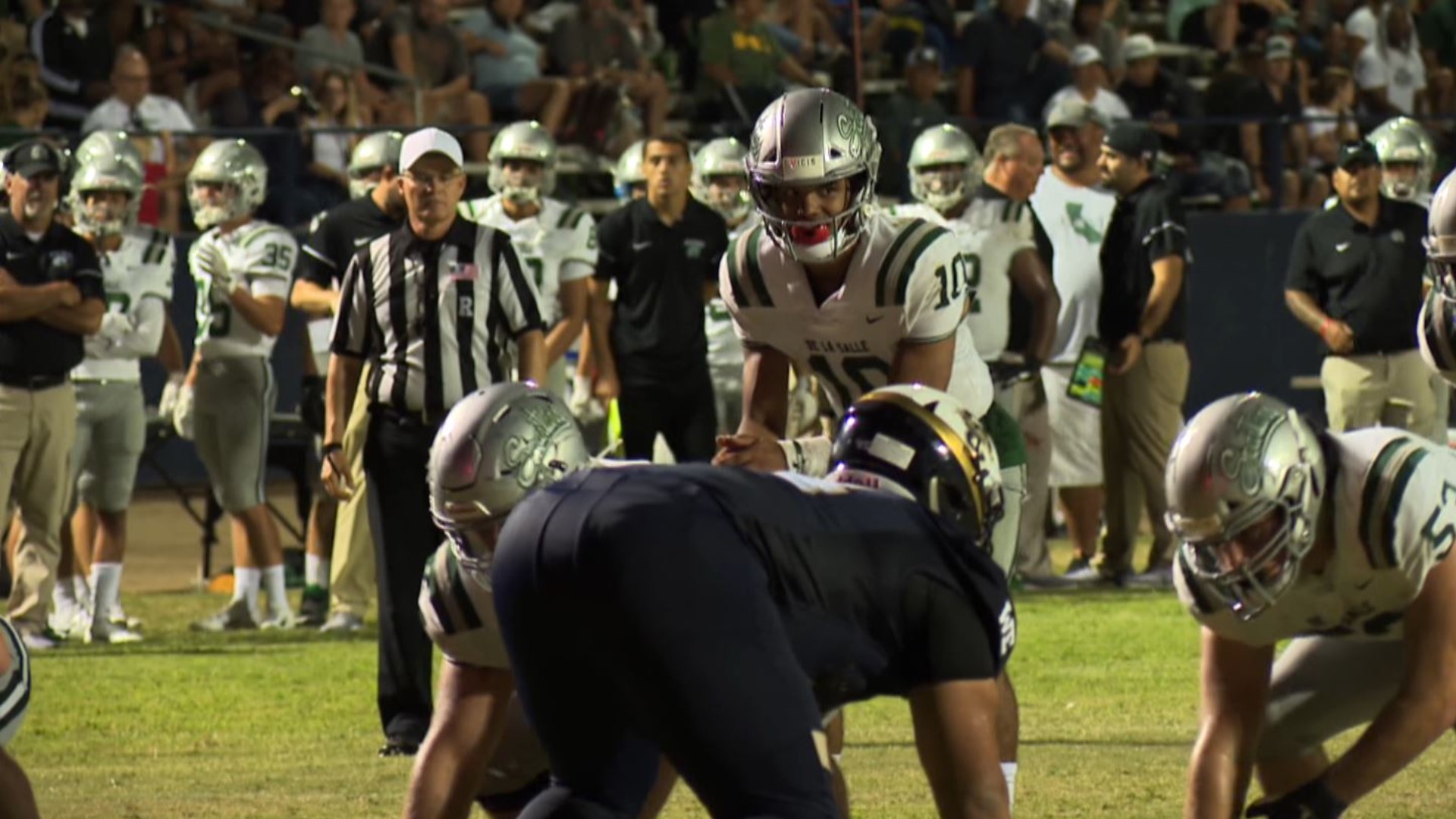 The De La Salle High School football Spartans enter the Labor Day weekend with a crushing win against the Central Valley High School football Raiders.