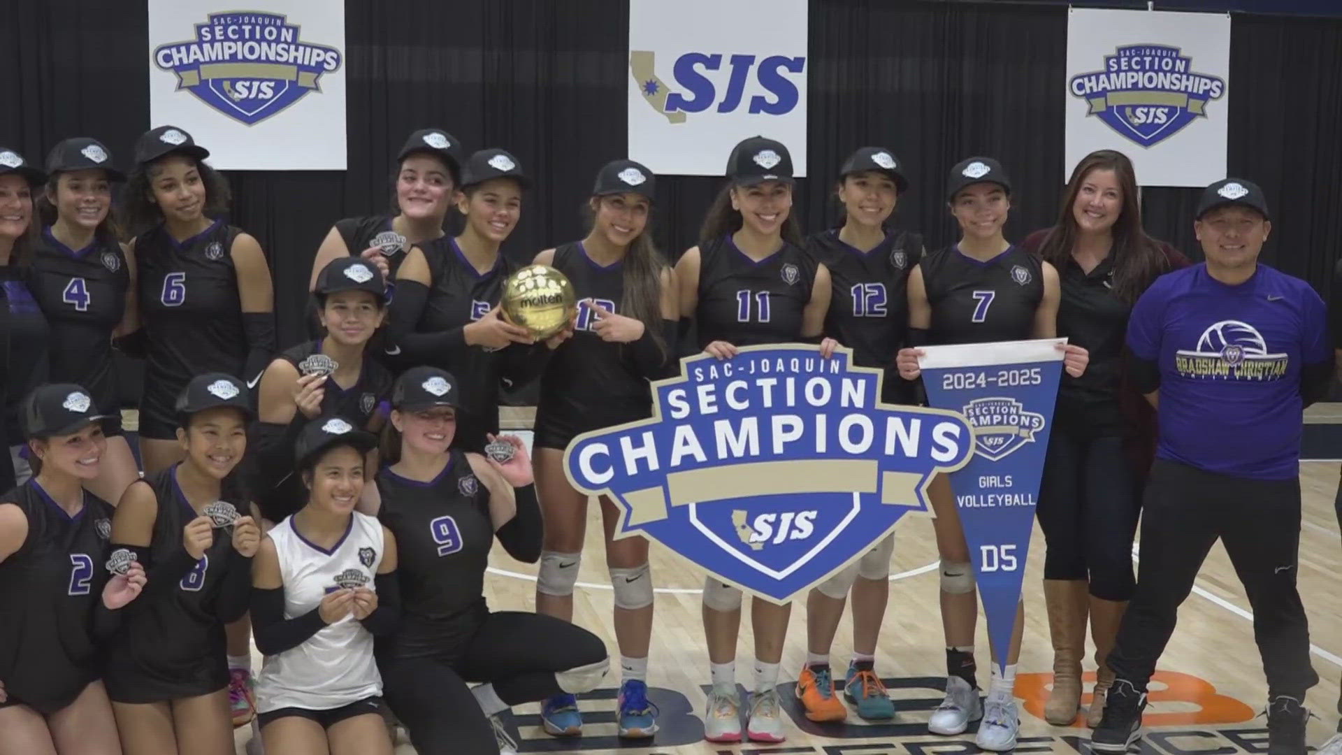 The Bradshaw Christian Pride defeated the Big Valley Christian Lions to capture the Div. 5 Sac-Joaquin Section championship. 