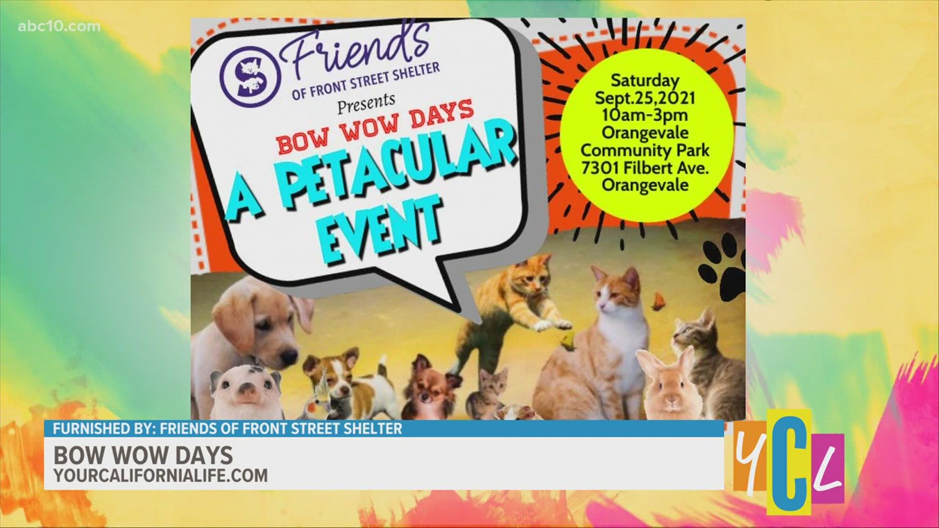 Wag your way to take part in all the PETacular fun going down during "Bow Wow Days" in Orangevale,  filled with music, food and all kinds of contests and prizes.