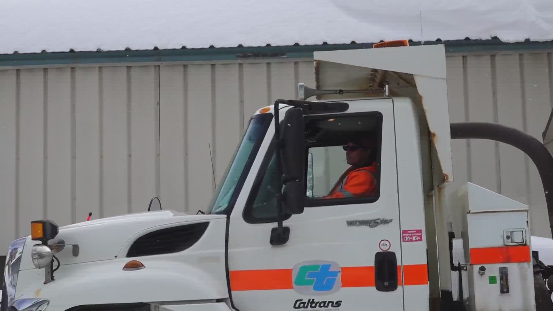 Meet Caltrans worker Jackie Carson, one of the few women working for Caltrans to keep the roads open as snow slams the Sierra.