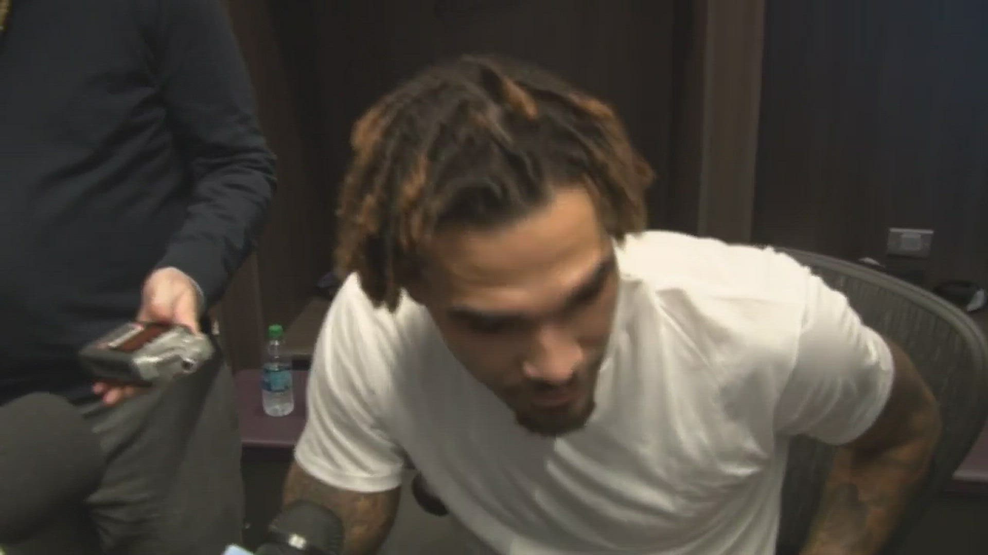 Sacramento Kings center Willie Cauley-Stein explains Wednesday's effort against the Boston Celtics, getting a much-needed defensive win without key players and his spectacular dunk in the fourth quarter.