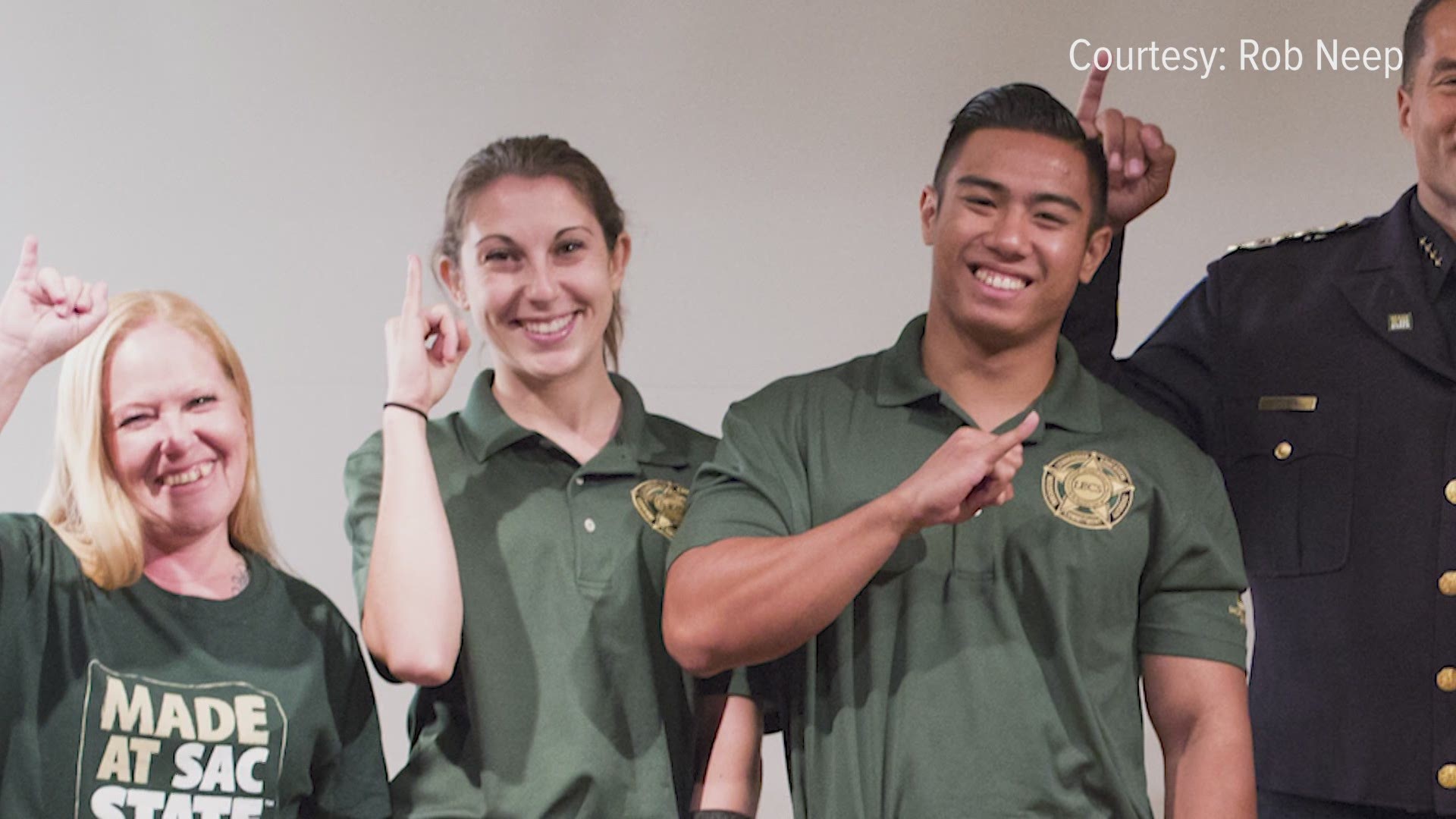 On Thursday Sacramento State shared this video compilation of the late Officer Tara O'Sullivan. Photos were taken while O'Sullivan was in the university's Law Enforcement Candidate Scholars'  (LECS) program.