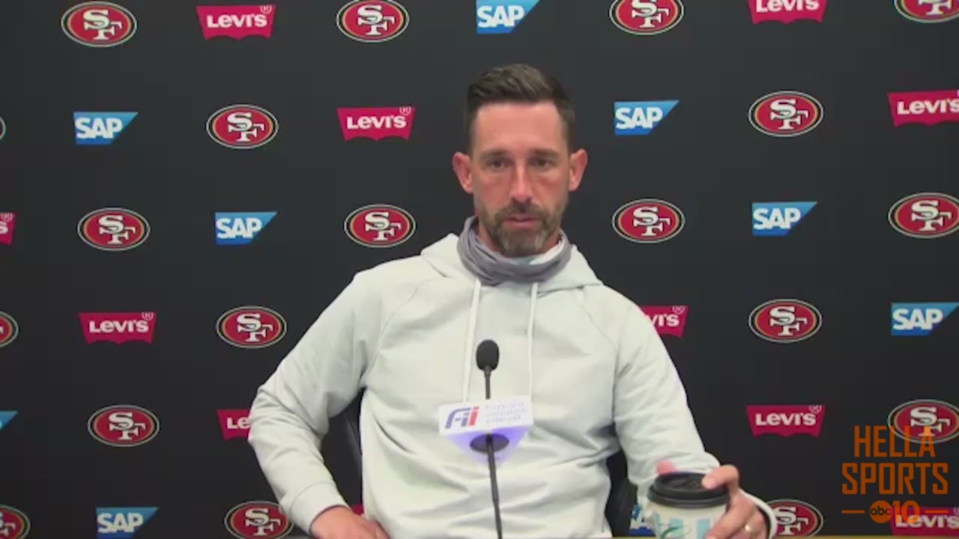 49ers coach Kyle Shanahan discusses the rash of injuries his team sustained in the win over the Jets & the players that will step in in place of those who can't play