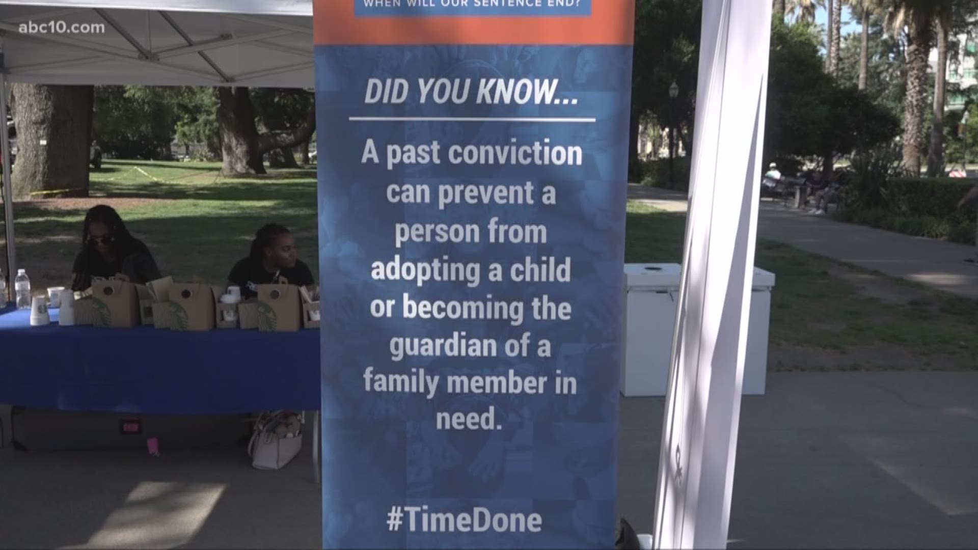 The #TimeDone campaign advocates for the automatic removal of a conviction from a person's record once they've completed their sentence.