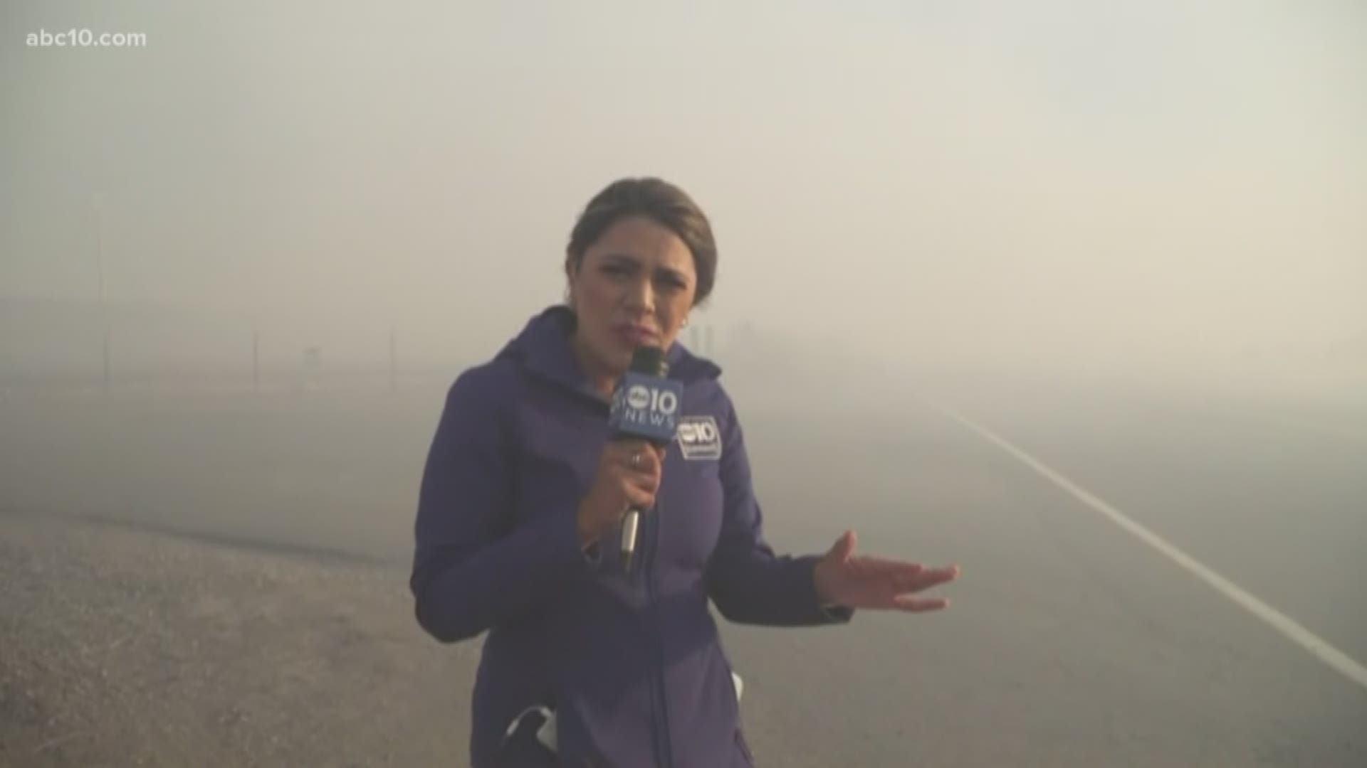 A wind-fueled wildfire breaks out in Rio Vista. ABC10's Daniela Pardo is live with the latest info on the situation.
